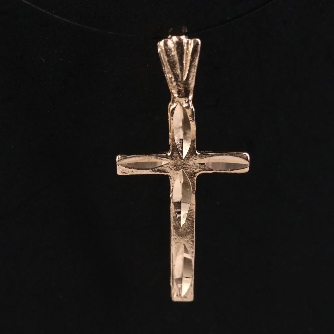 14K Cross Pendant