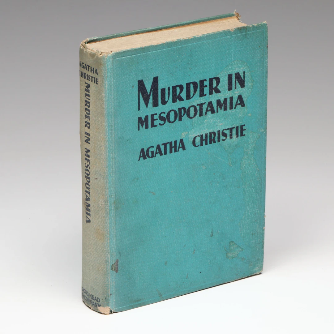First American Edition "Murder in Mesopotamia" by Agatha Christie, 1936