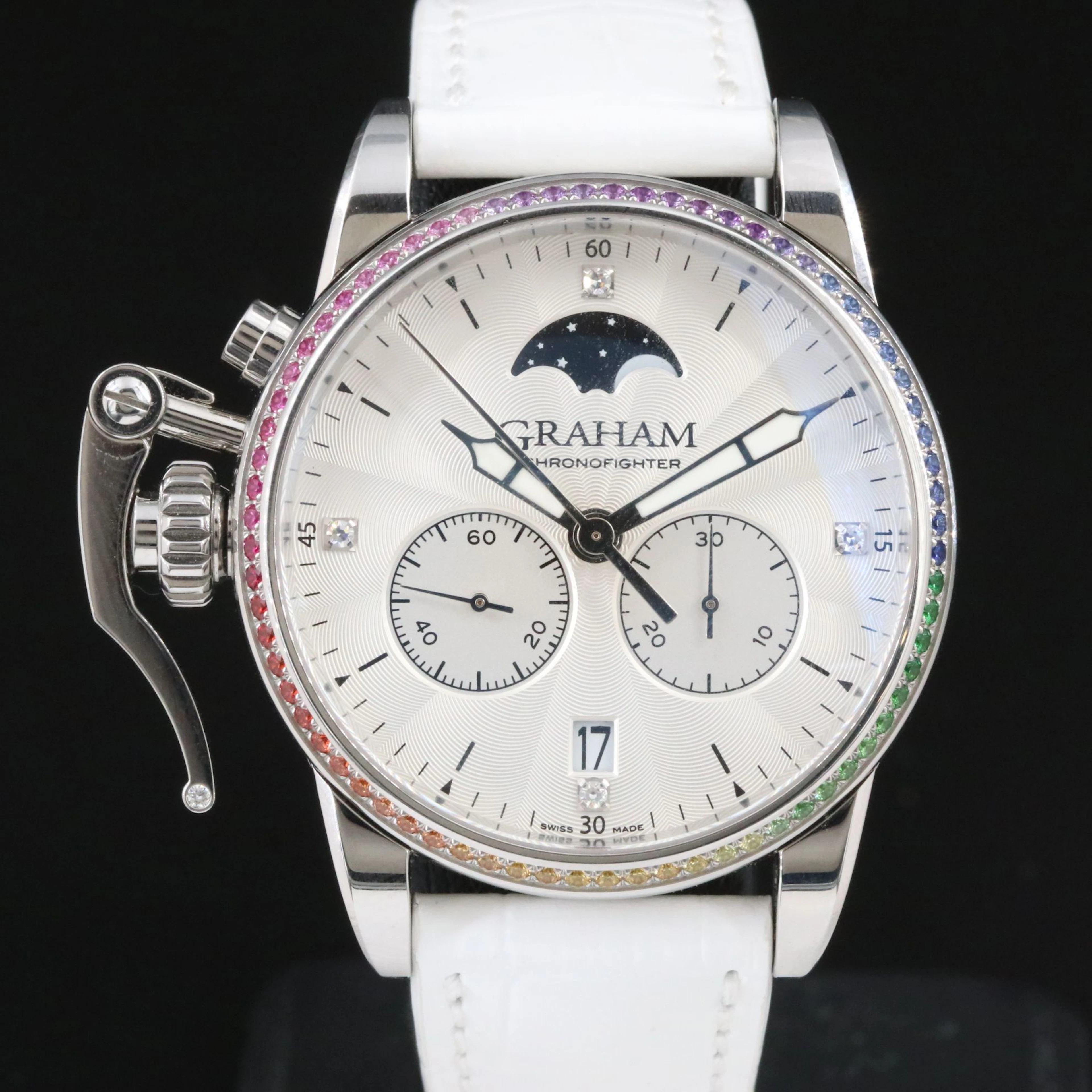 Graham Chronofighter Lady Moon Diamond Watch