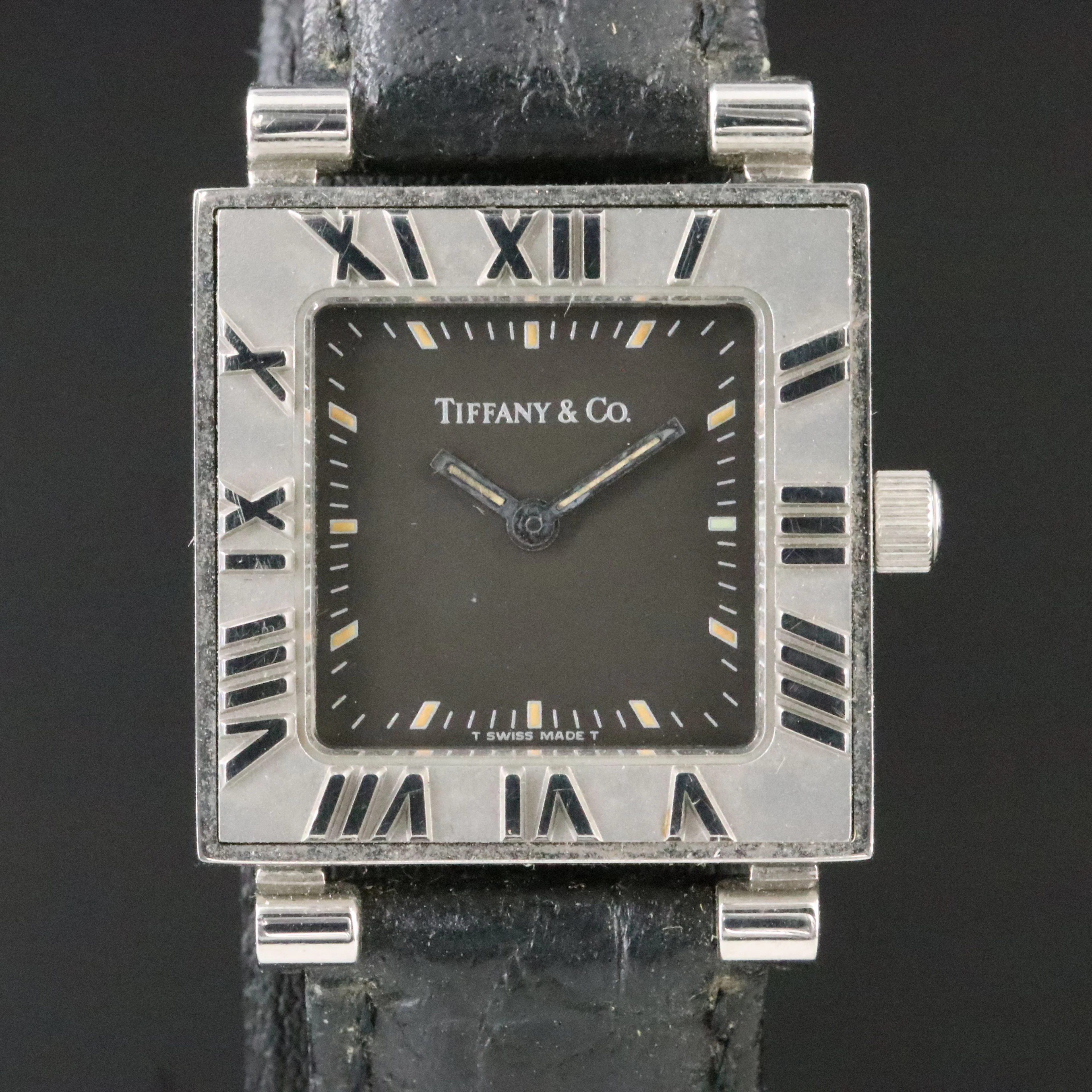Tiffany & Co. Atlas Stainless Steel Swiss Quartz Watch #510.1078