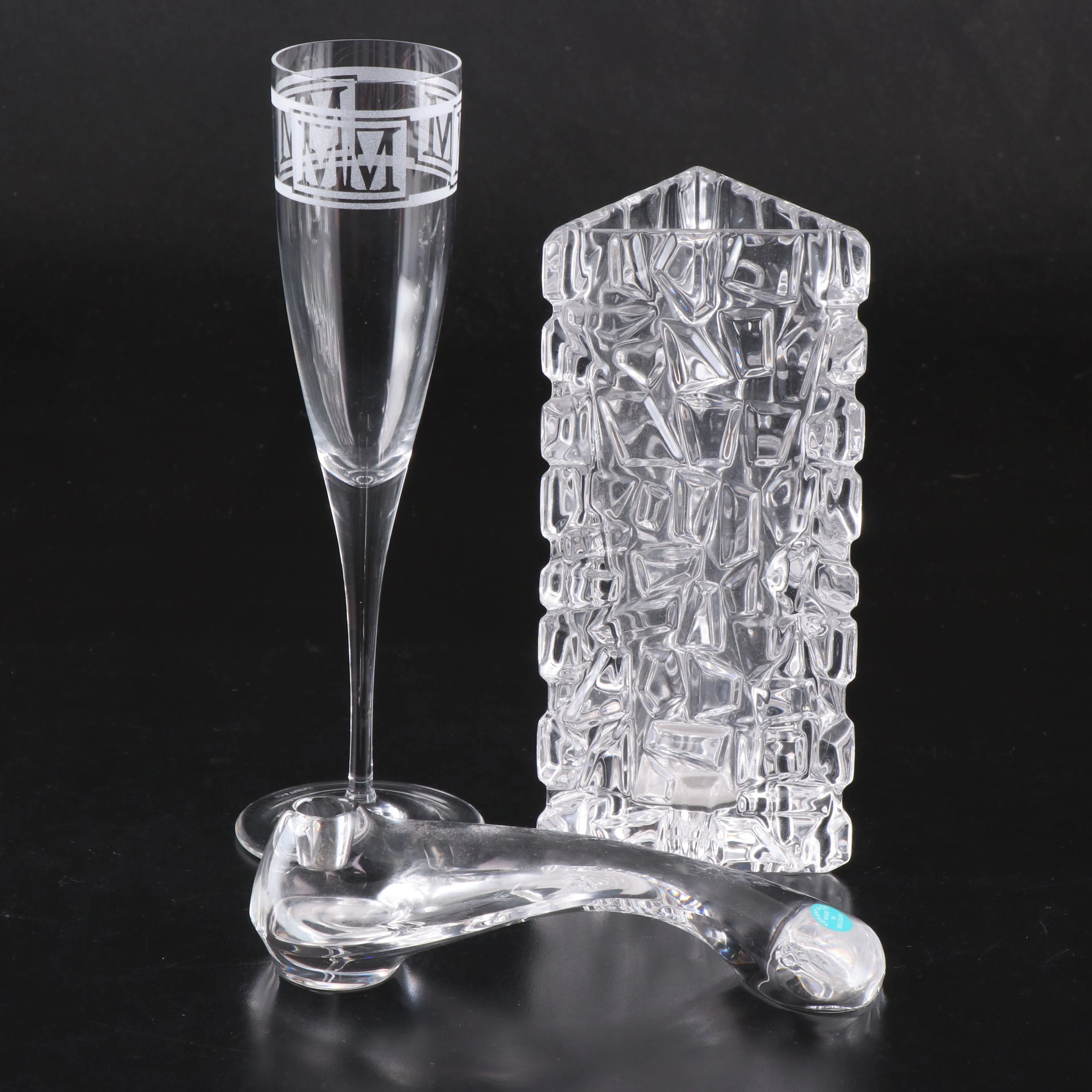 Elsa Peretti for Tiffany & Co. "Bone" Crystal Candlestick and More