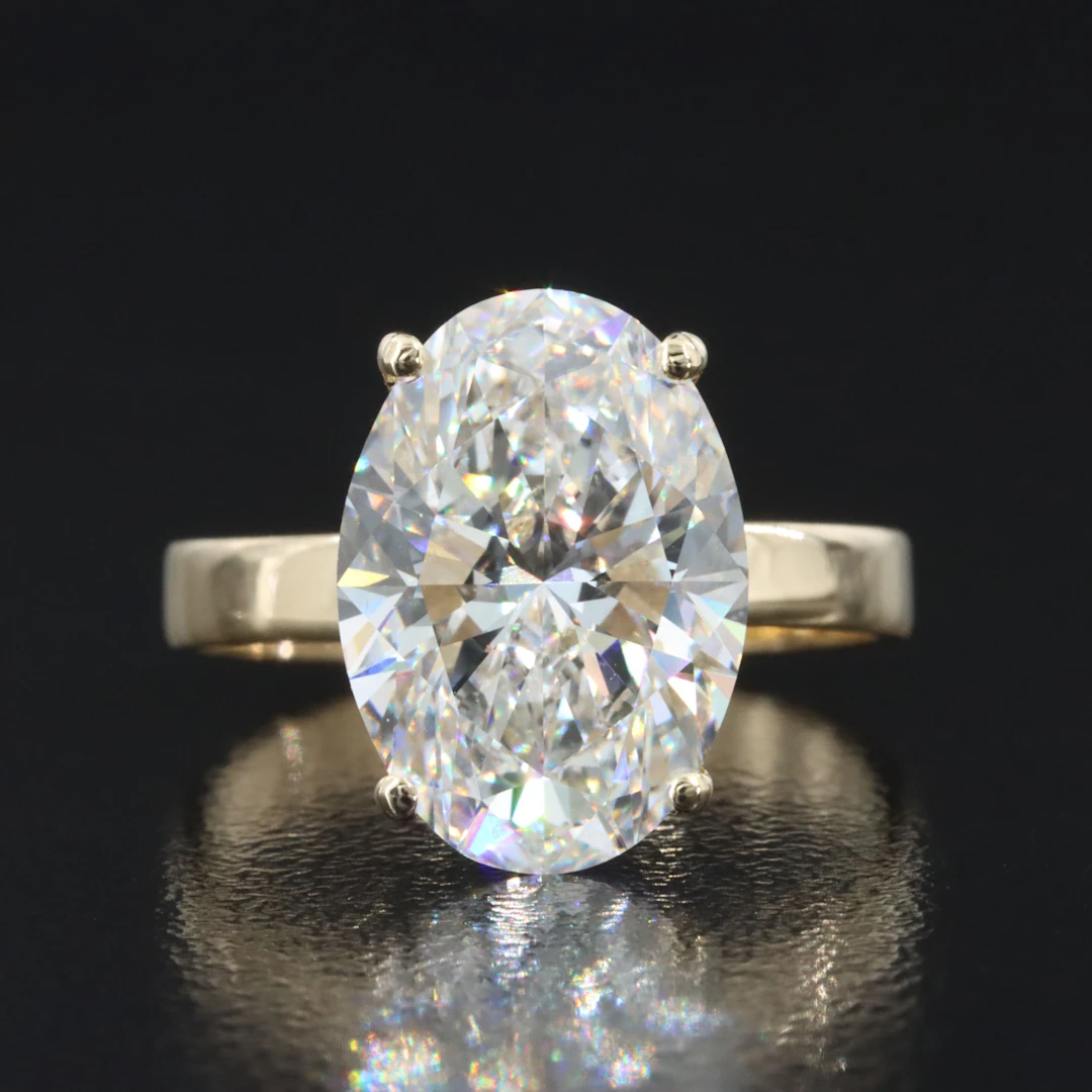 14K 5.04 CT Lab Grown Diamond Ring with IGI Report
