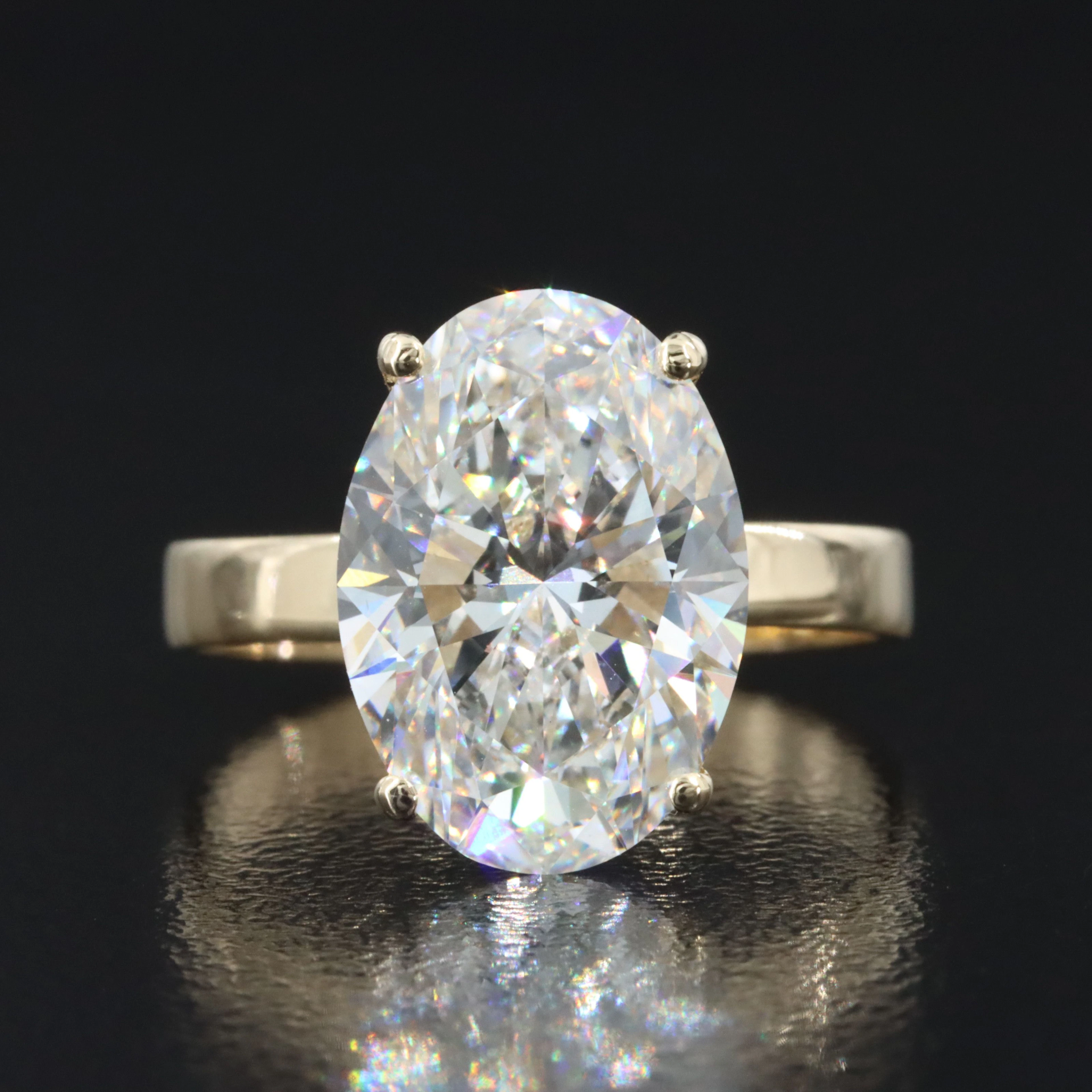 14K 5.04 CT Lab Grown Diamond Ring with IGI Report