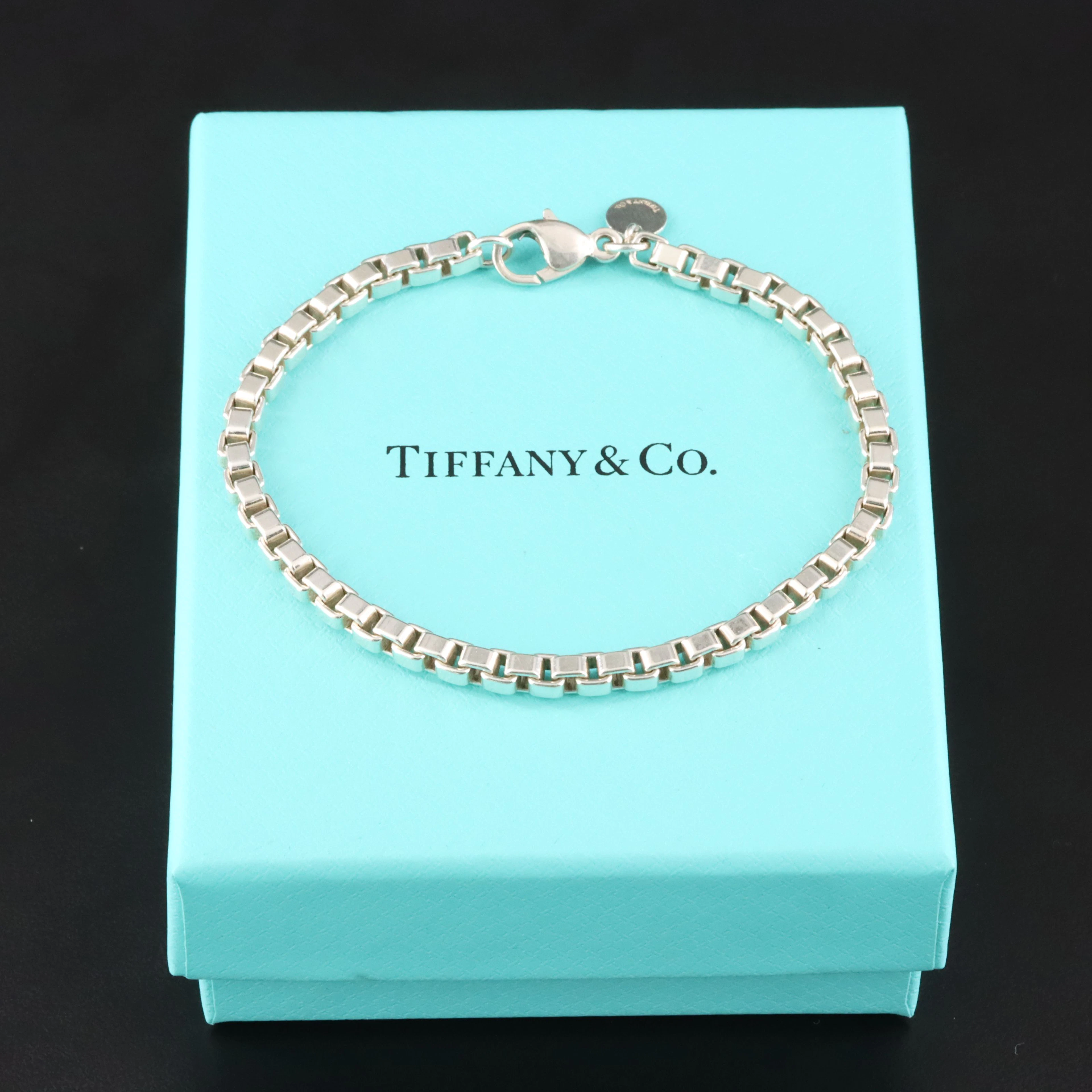 Tiffany & Co. Sterling Venetian Box Bracelet