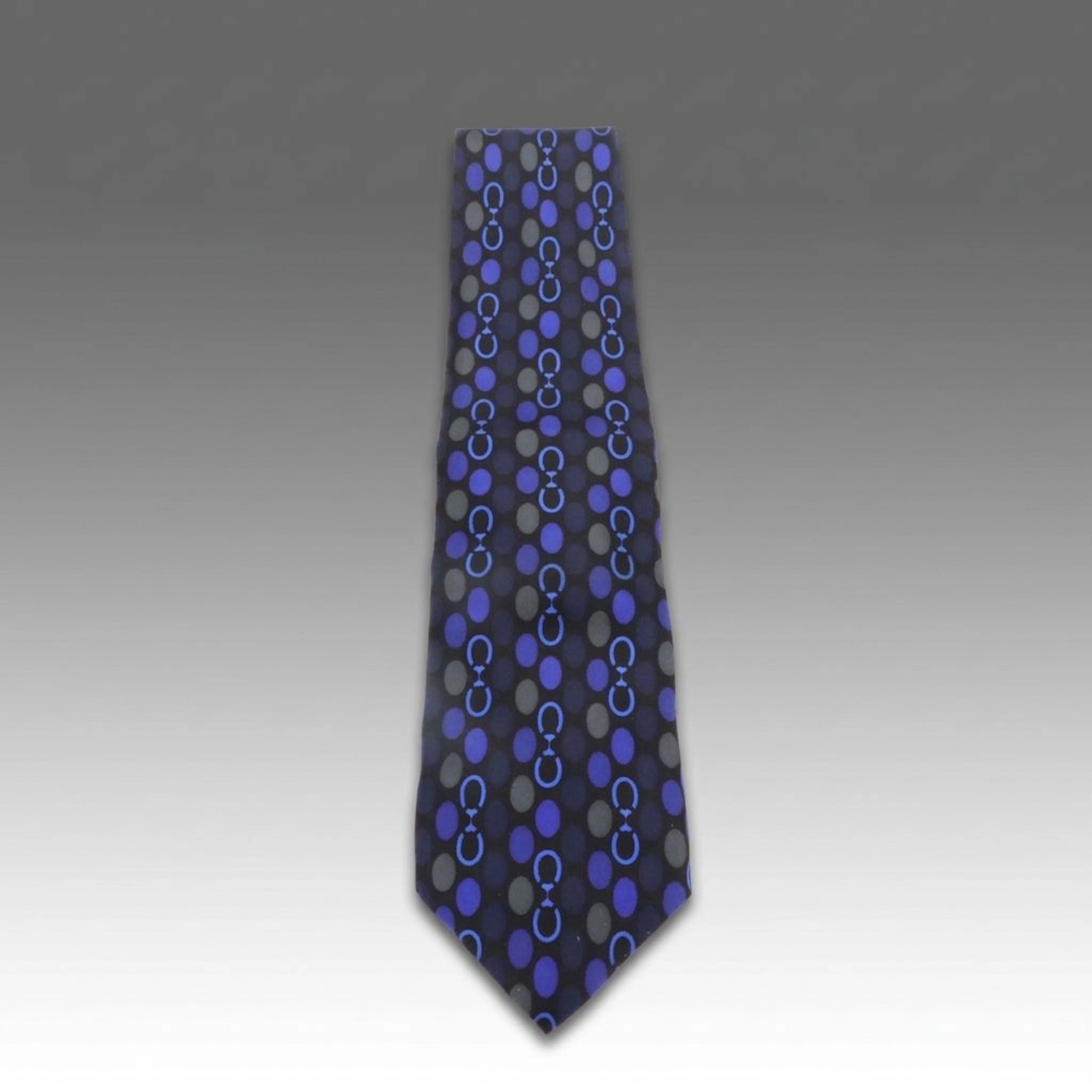 Gucci Horsebit/Dot Pattern Necktie in Silk Twill