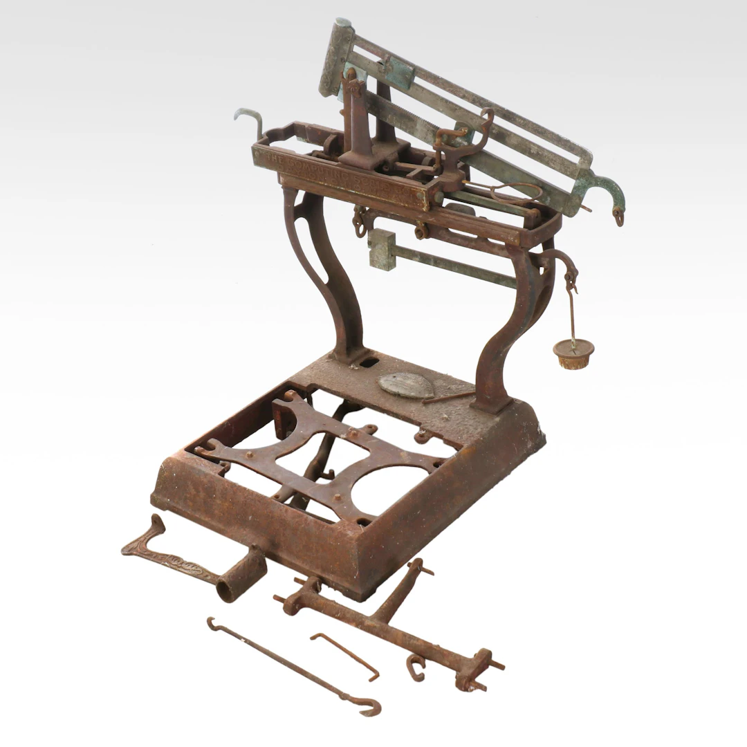 Ohio Computing Scale Company Cast Iron Counter Top Scale, Circa 1900