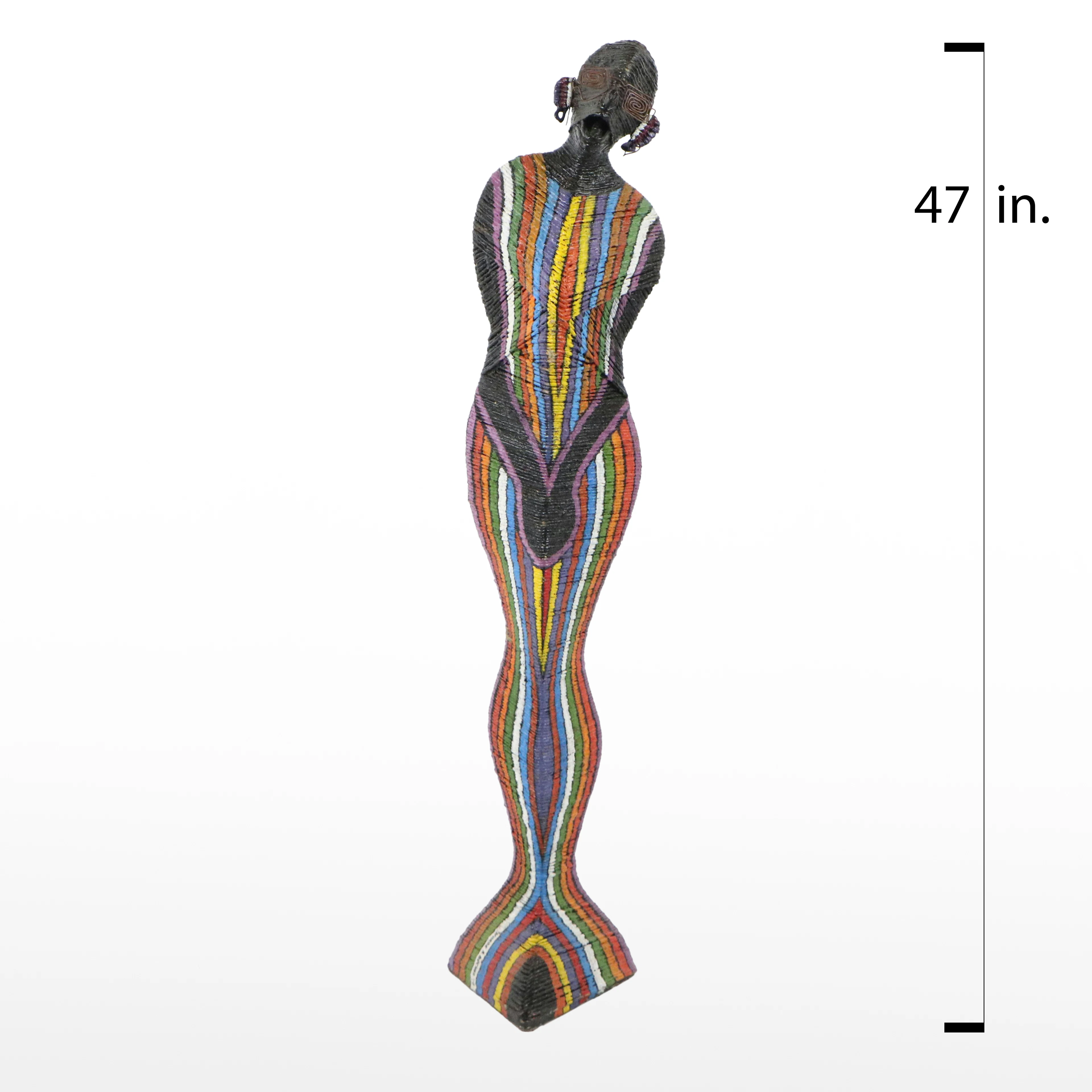 George R. Bucher Painted Wrapped Twine Figural Sculpture, 2008