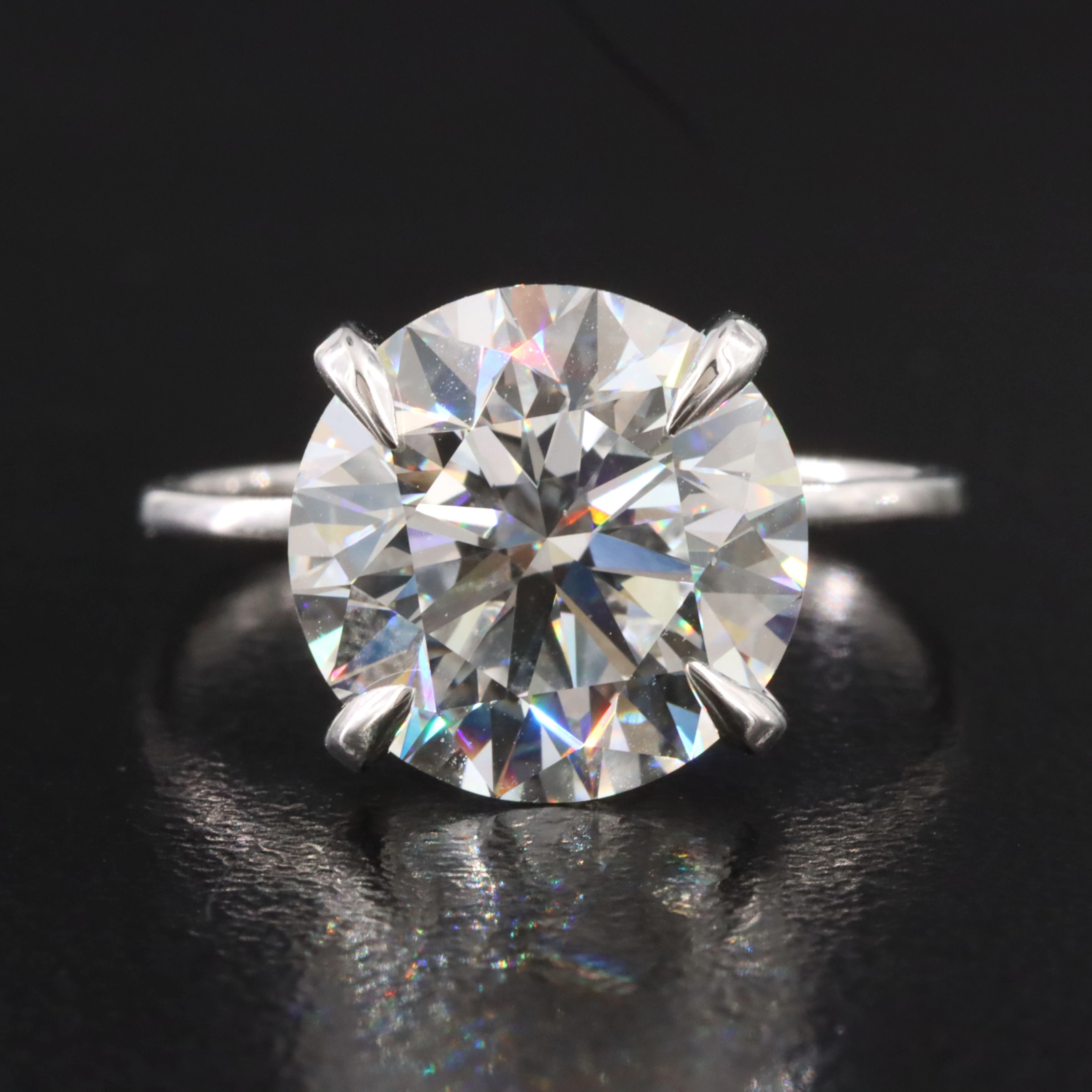 14K 5.05 CT Lab Grown Diamond Solitaire Ring with IGI Report