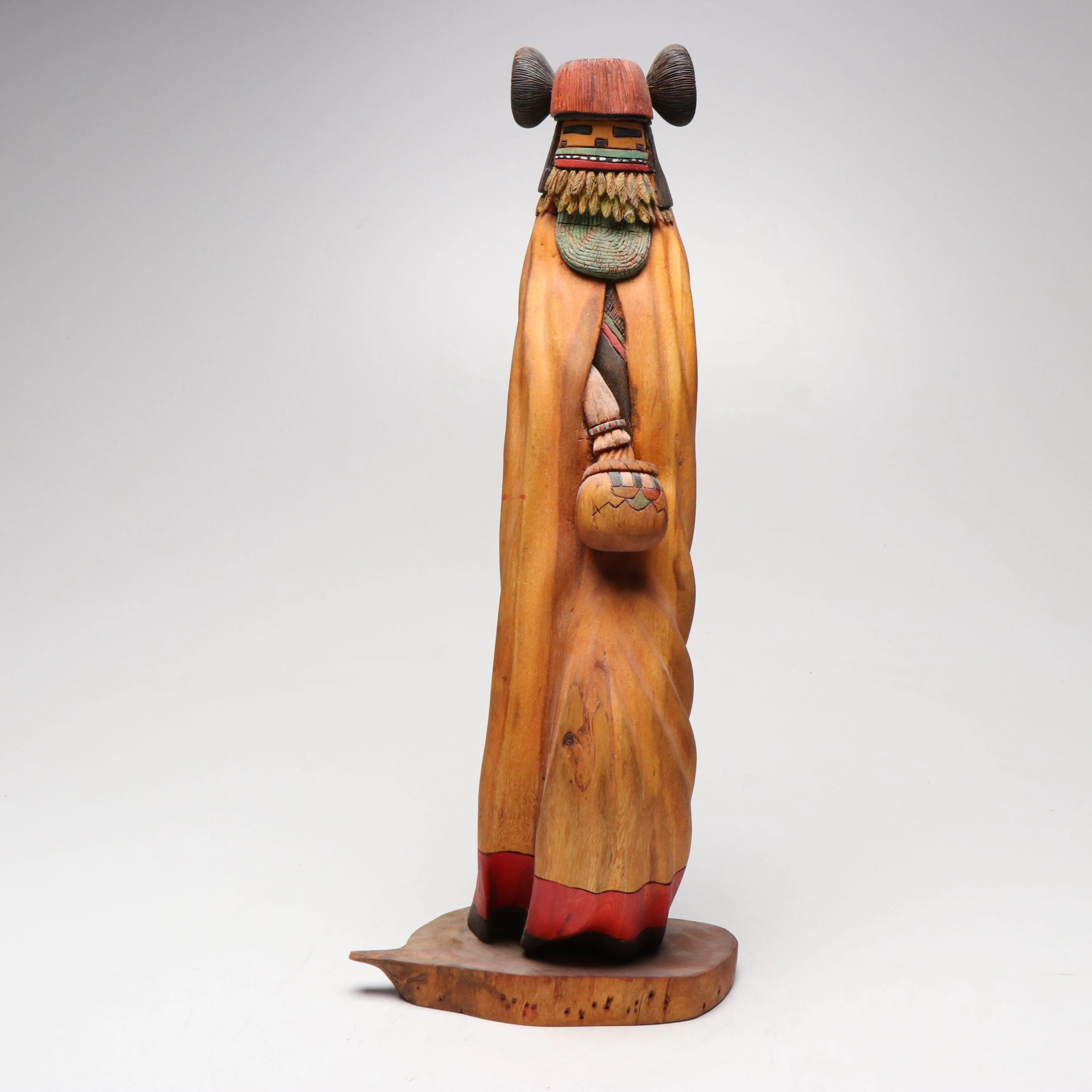 Thomas M. Nukena Hopi "Hemis" Carved Wood Kachina Doll