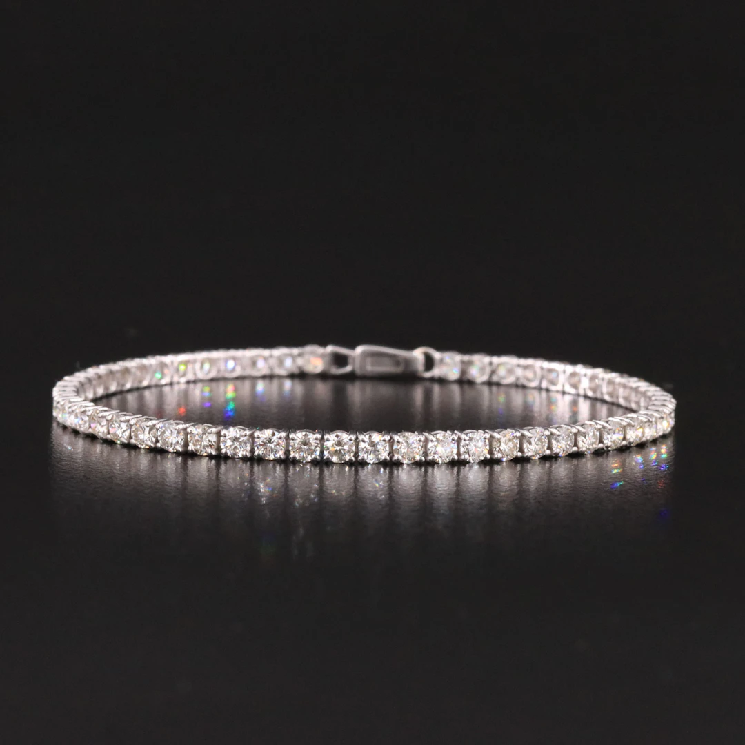 14K 4.21 CTW Diamond Line Bracelet