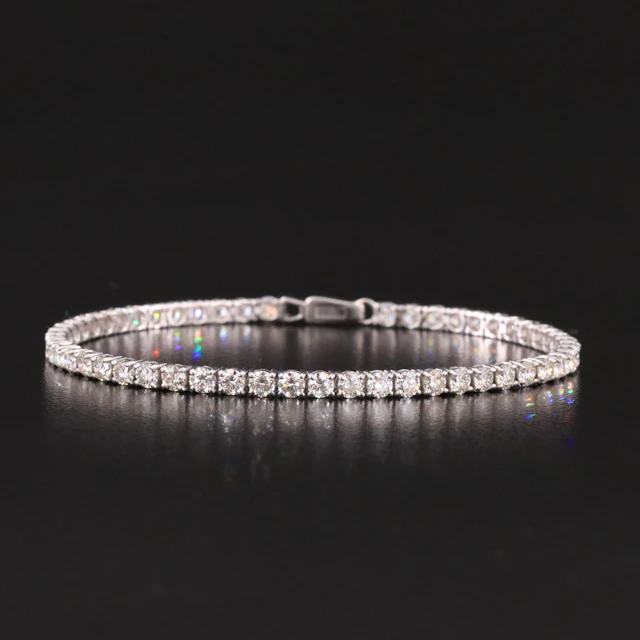 14K 4.21 CTW Diamond Line Bracelet