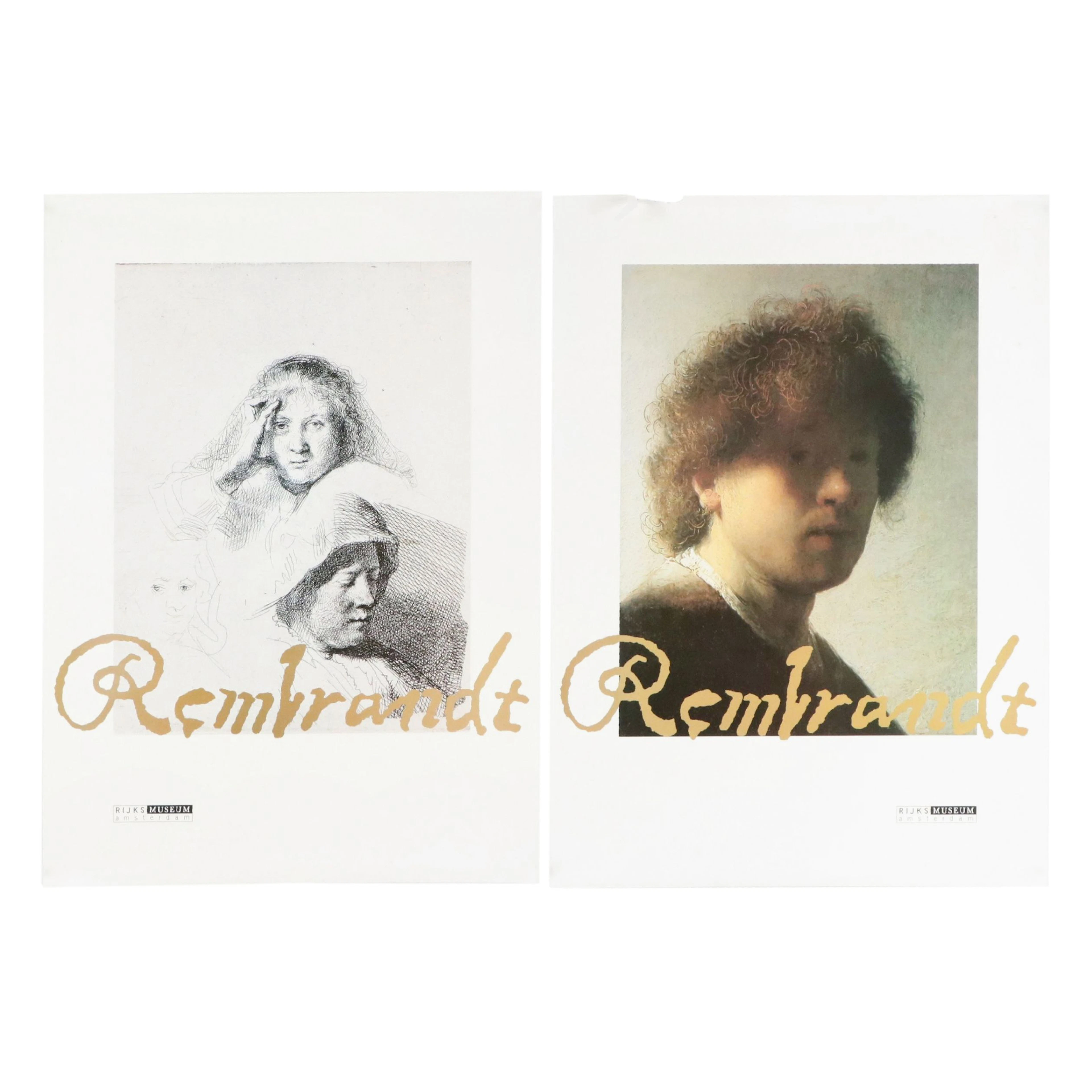 Rijksmuseum Offset Lithograph Posters After Rembrandt