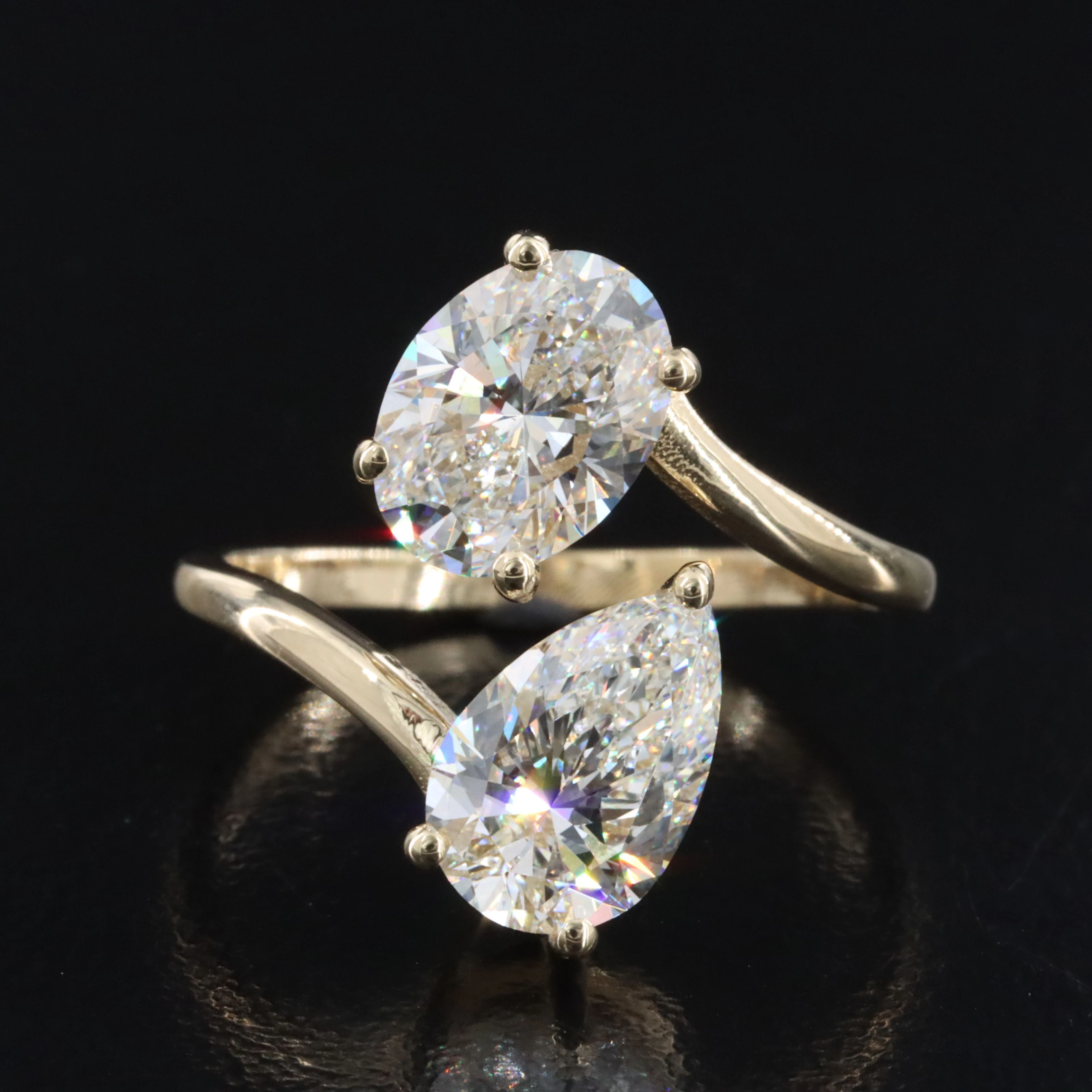 14K 3.06 CTW Lab Grown Diamond Ring with IGI Reports