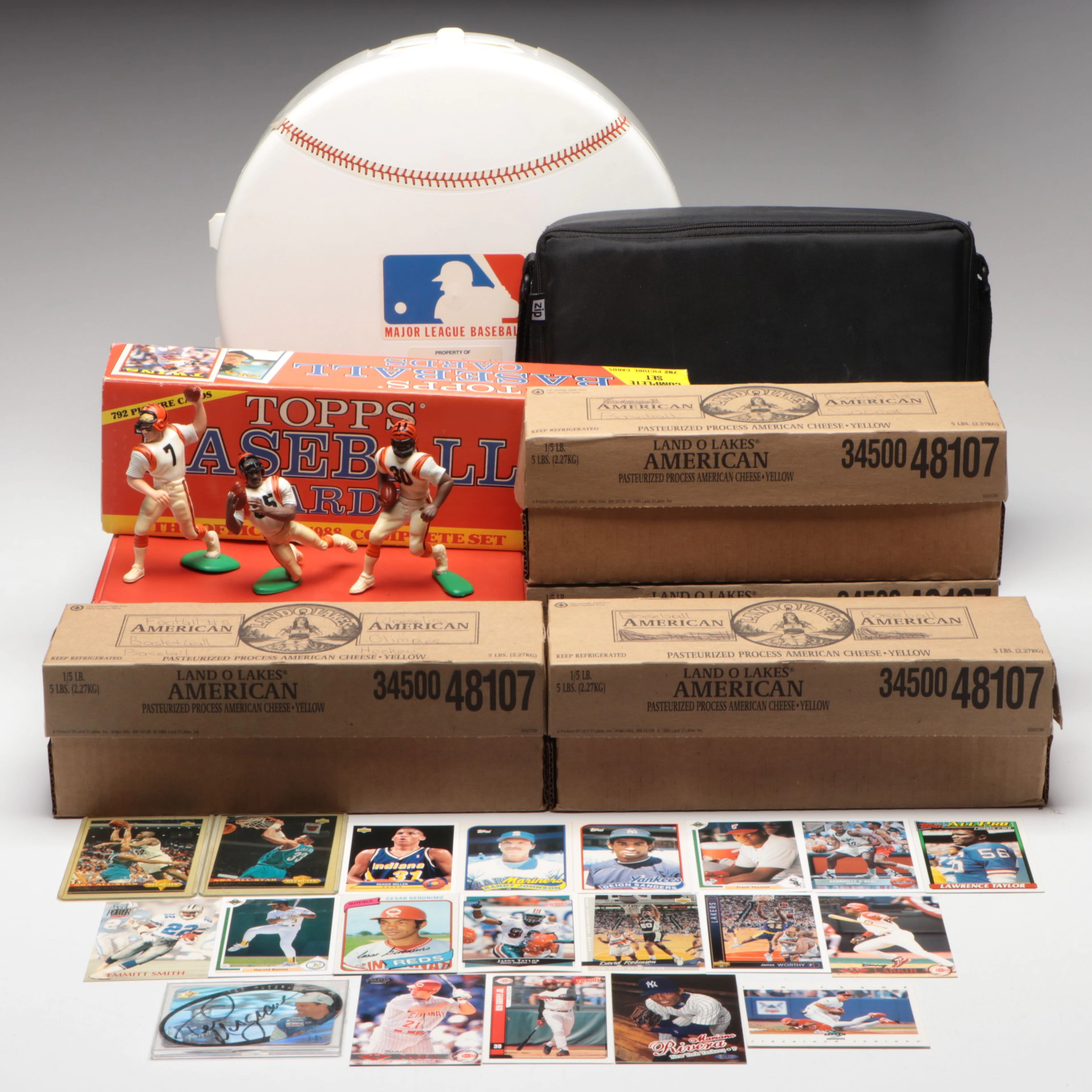 Topps with Other Sports Cards Featuring Deion Sanders and Randy Johnson Rookies
