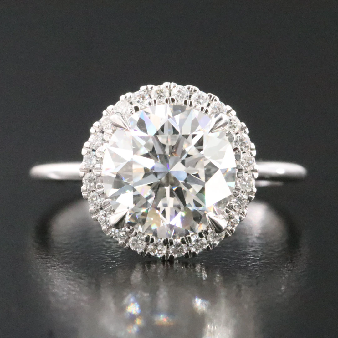 14K 3.18 CTW Lab Grown Diamond Ring with Online IGI Report