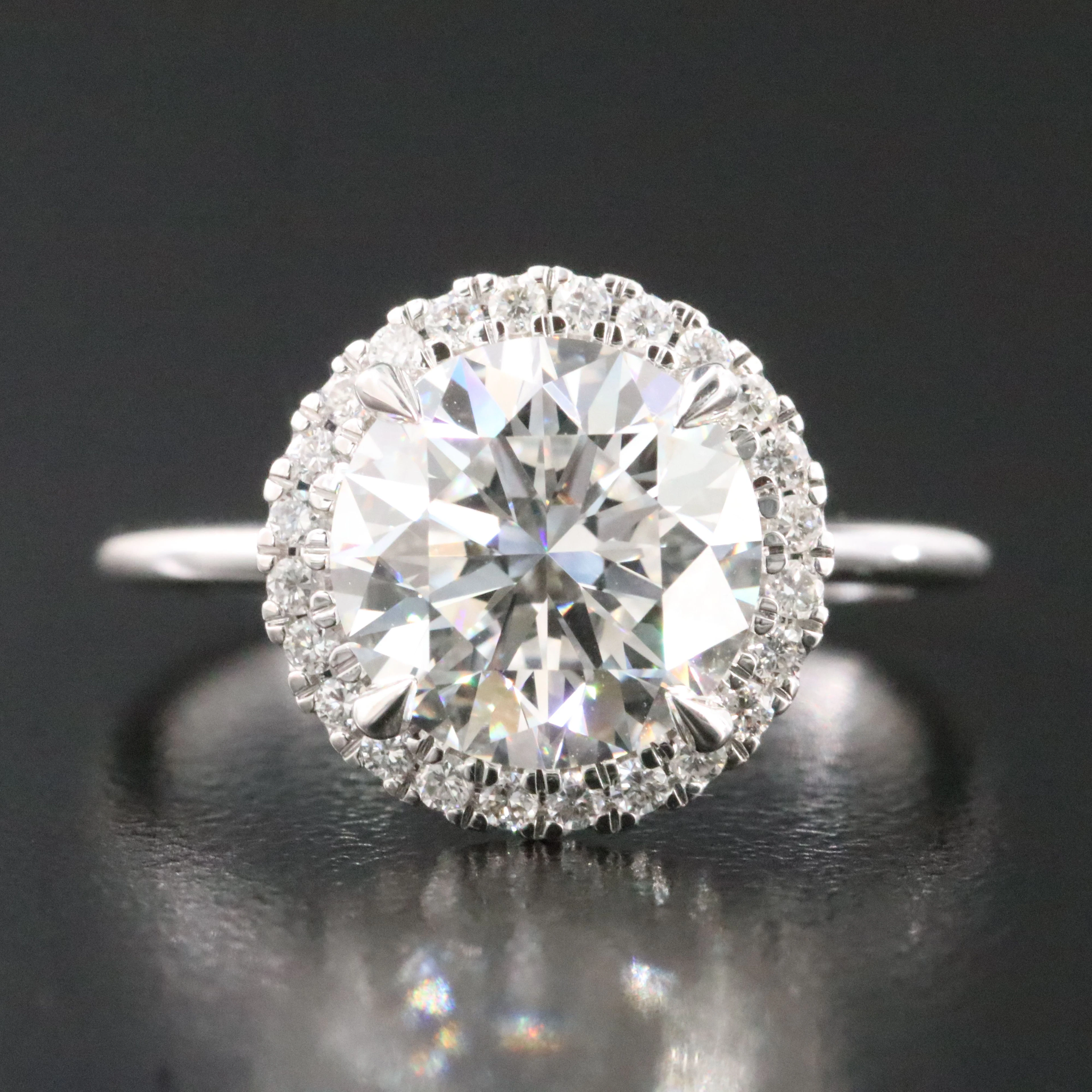 14K 3.18 CTW Lab Grown Diamond Ring with Online IGI Report