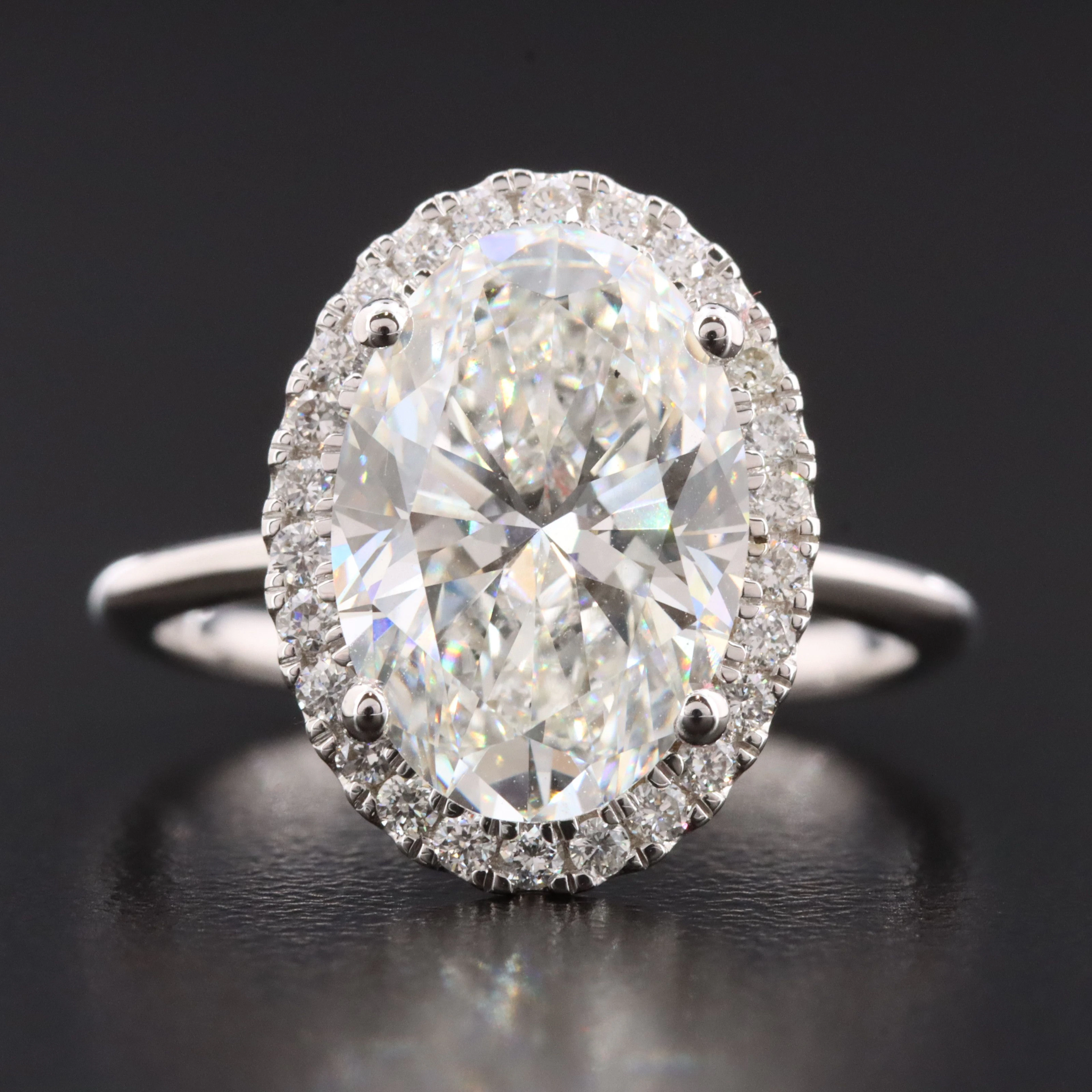 14K 4.26 CTW Lab Grown Diamond Ring with IGI Online Report