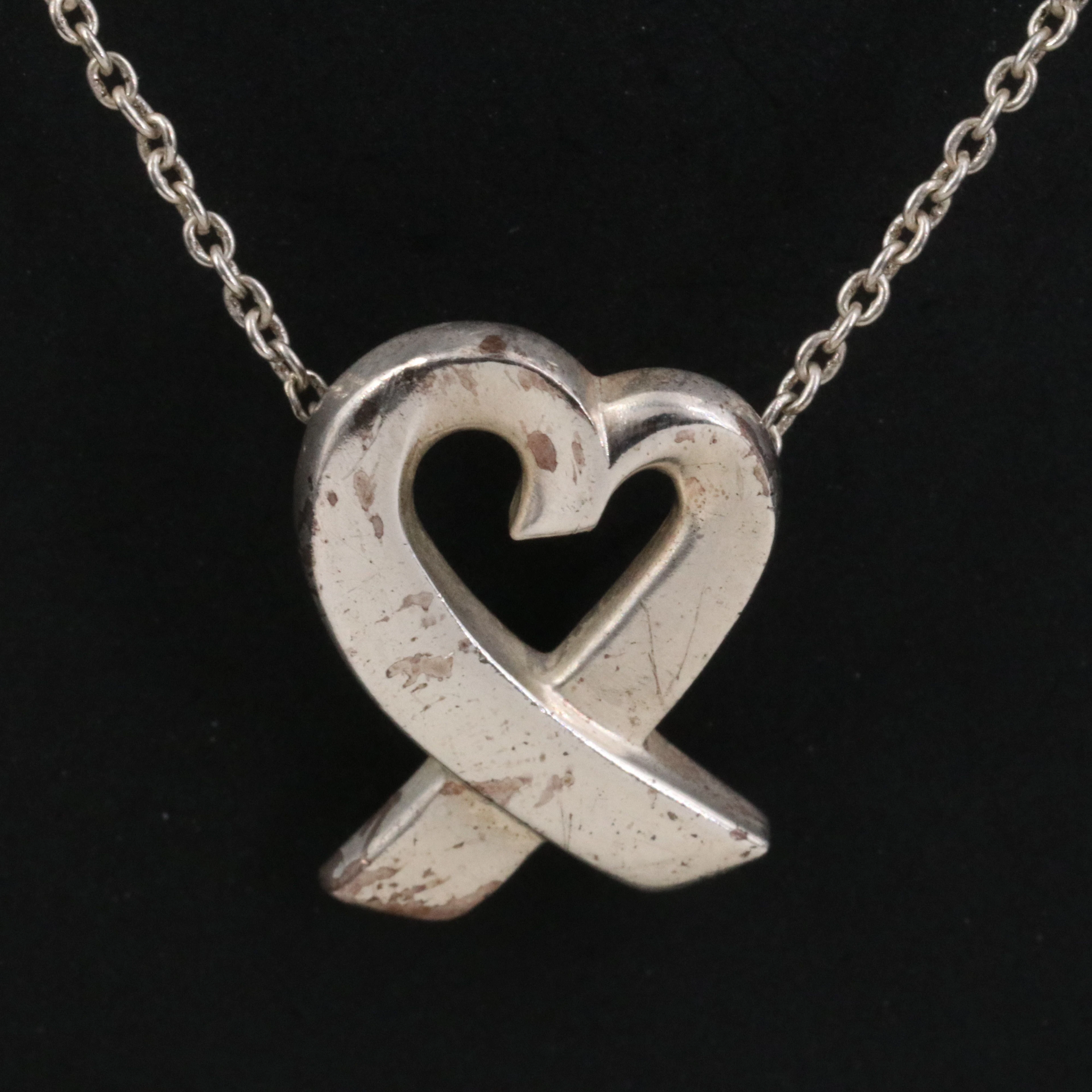 Paloma Picasso for Tiffany & Co. Sterling Loving Heart Necklace