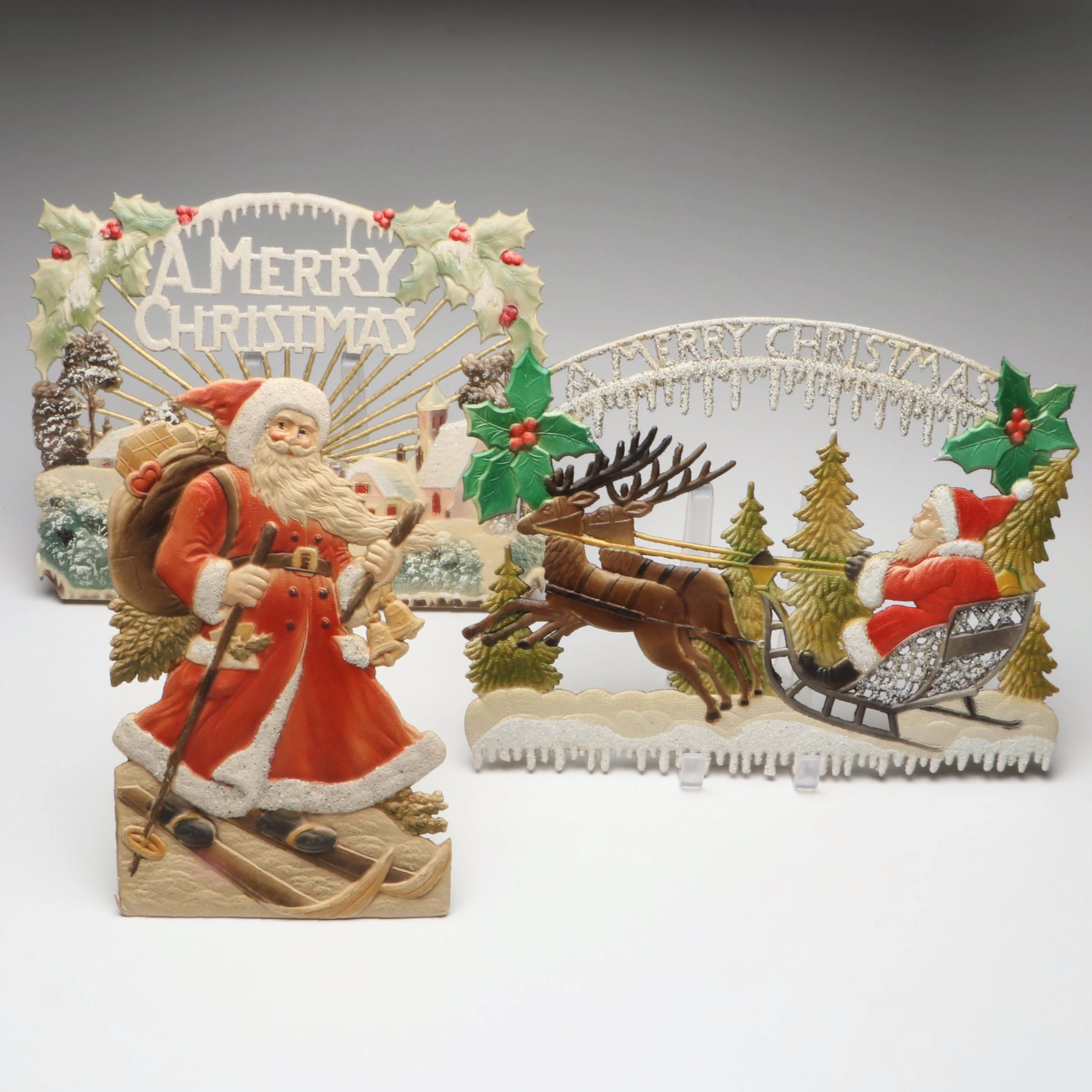 German with Other Christmas Paper Die Cuts, Early to Mid-20th Century