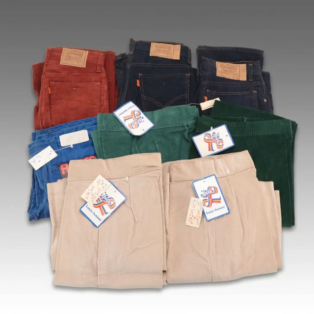 Vintage Deadstock Levi's, Flares & Levi Strauss & Co. Corduroy Pants