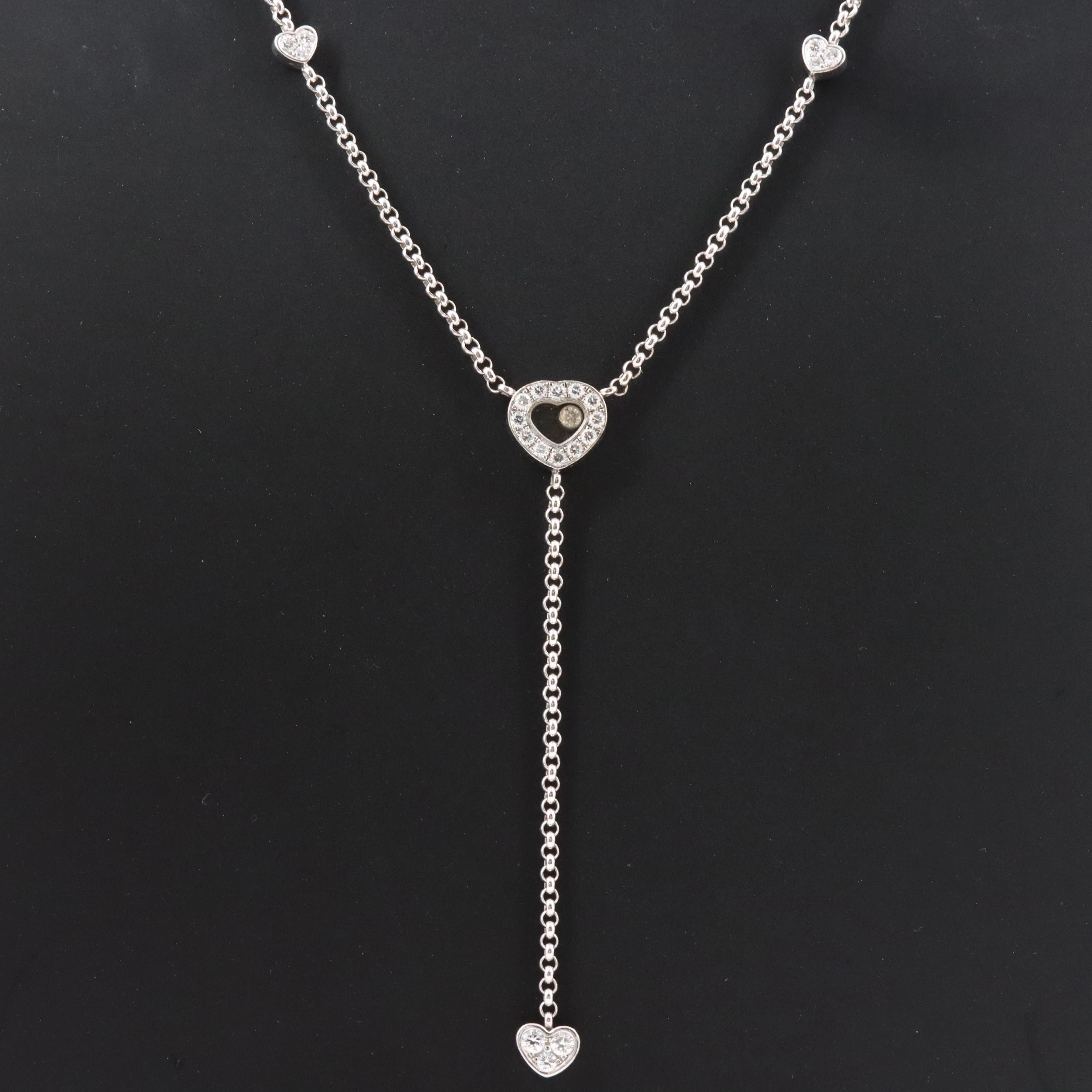 Chopard Happy Diamonds 18K 0.55 CTW Diamond Heart Lavalier Necklace
