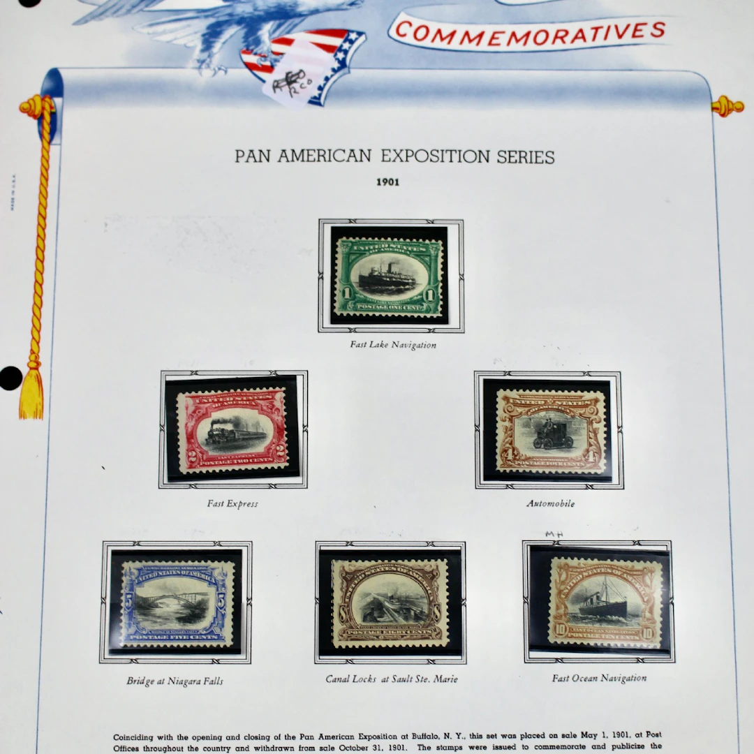 1901 Pan-American Exposition Postage Stamp Set, MH