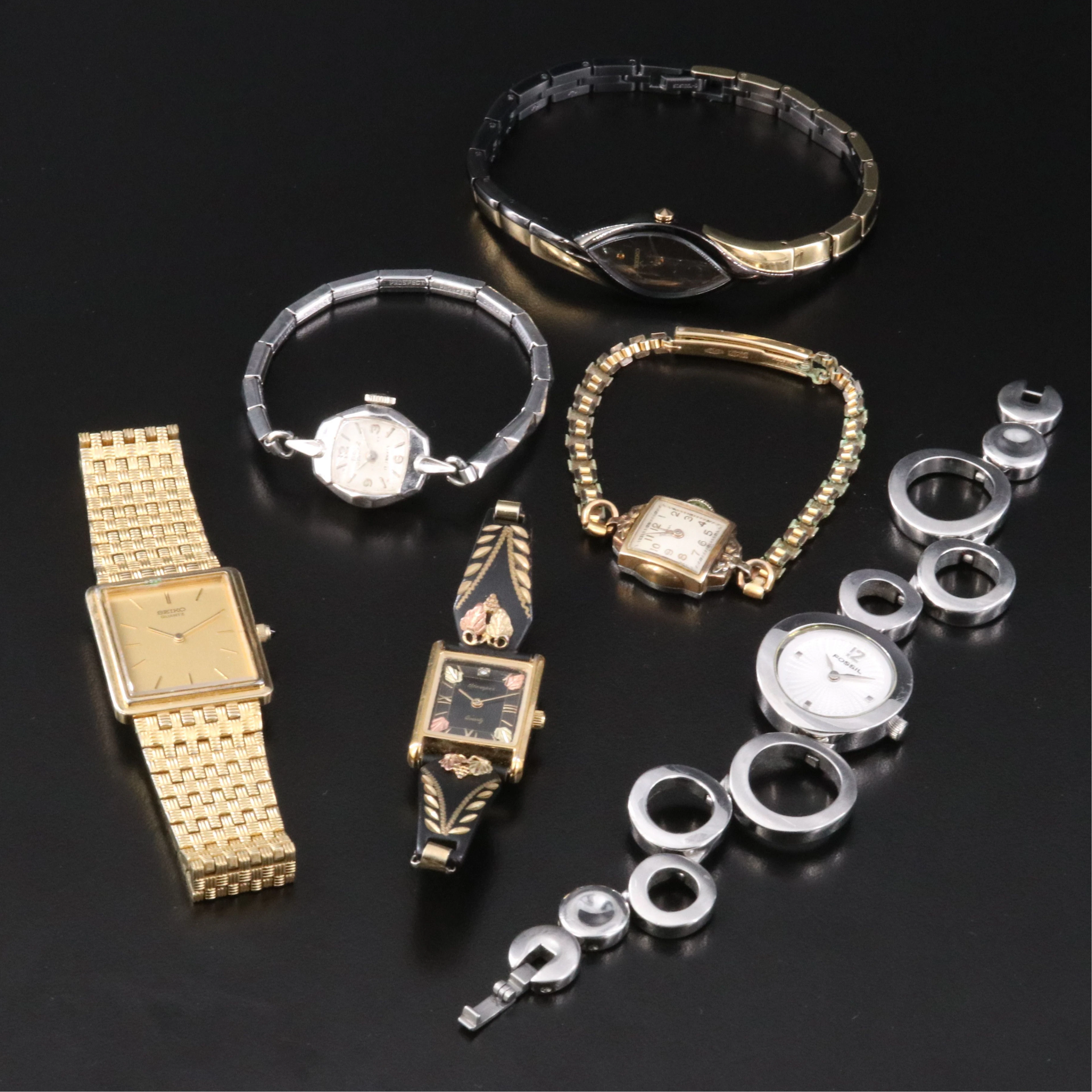 Contemporary and Cocktail Watch Collection Featuring Parker, Seiko and Fossil
