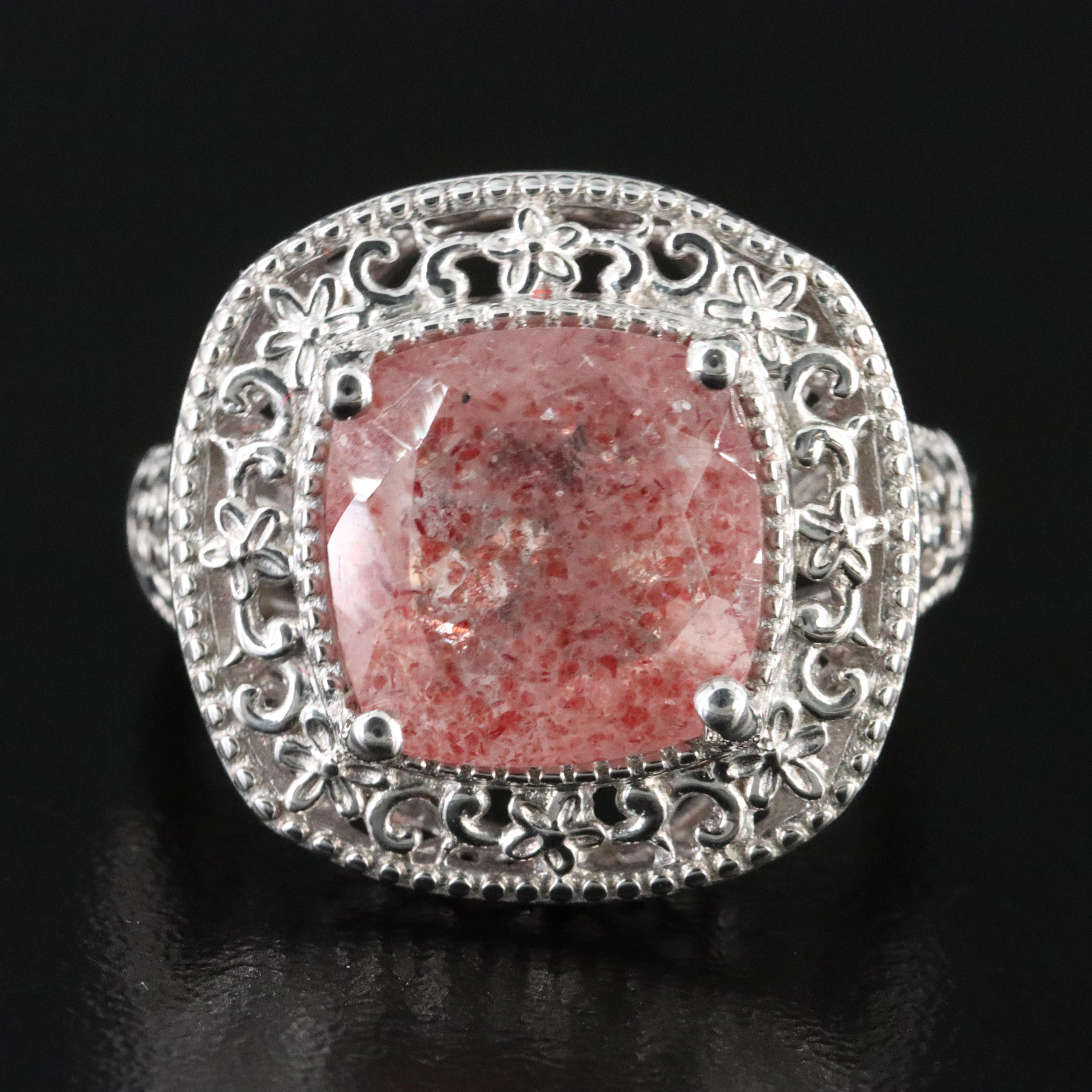 Sterling Sunstone Ring