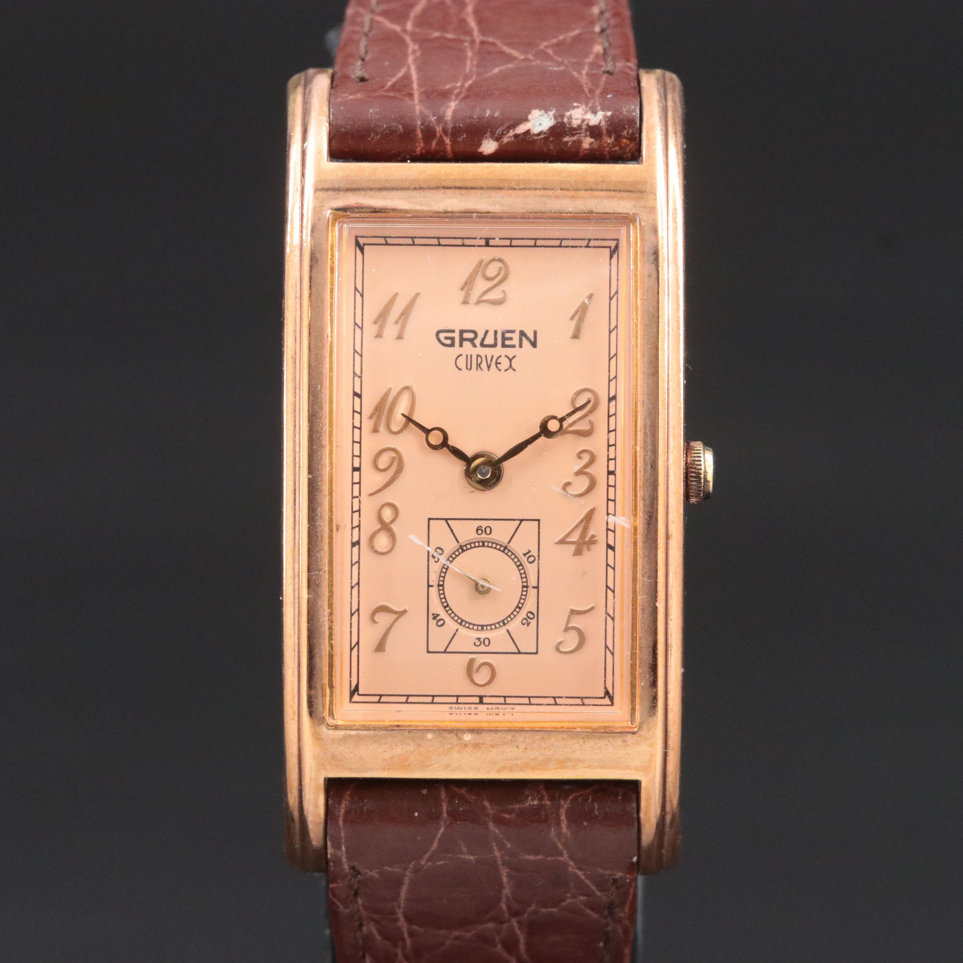 Modern Gruen Curvex Quartz Watch