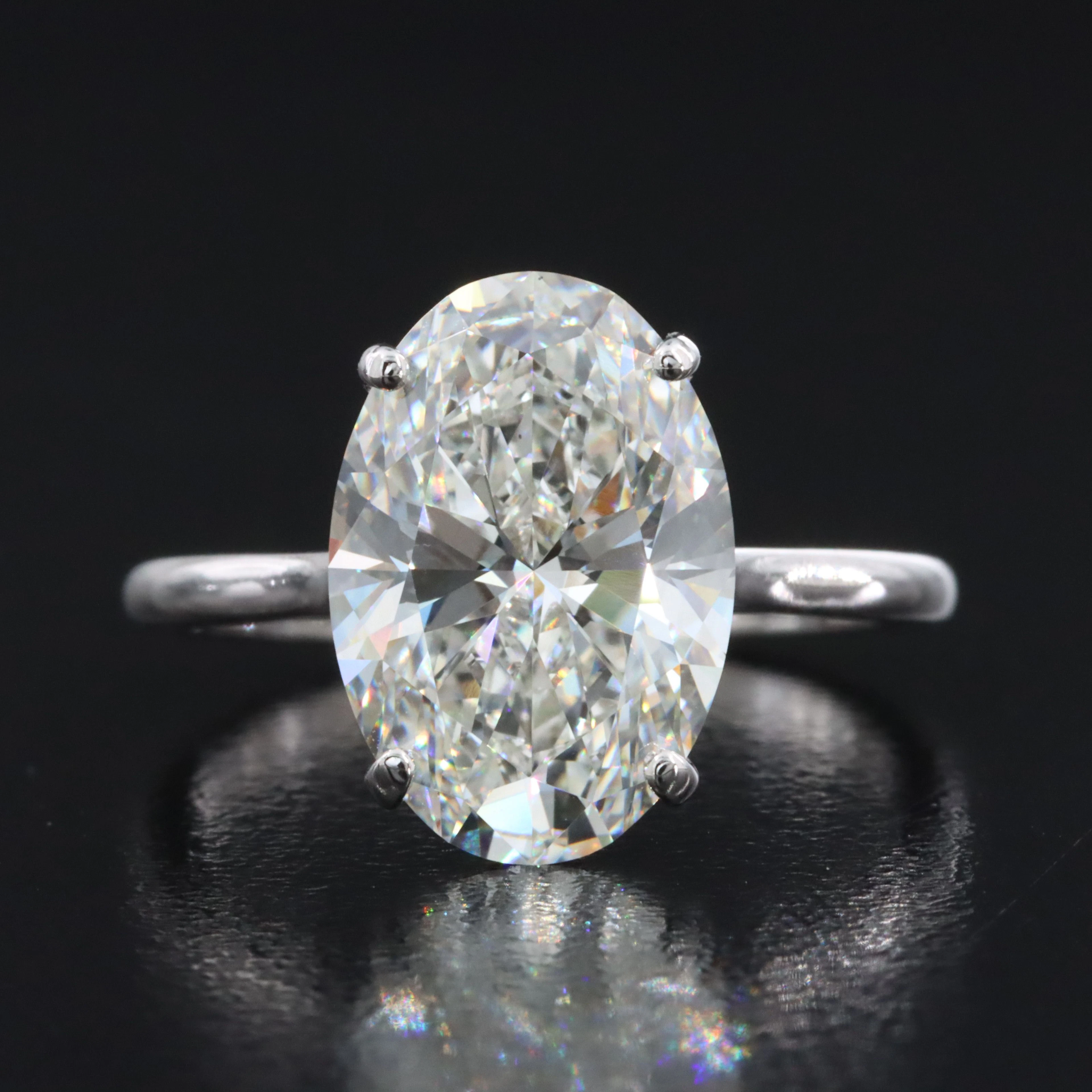 14K 5.00 CT Lab Grown Diamond Ring with IGI Report