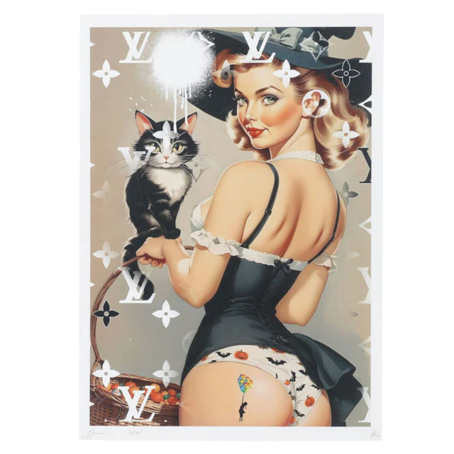 Death NYC Pop Art Graphic Print Homage to Louis Vuitton X Halloween, 2025