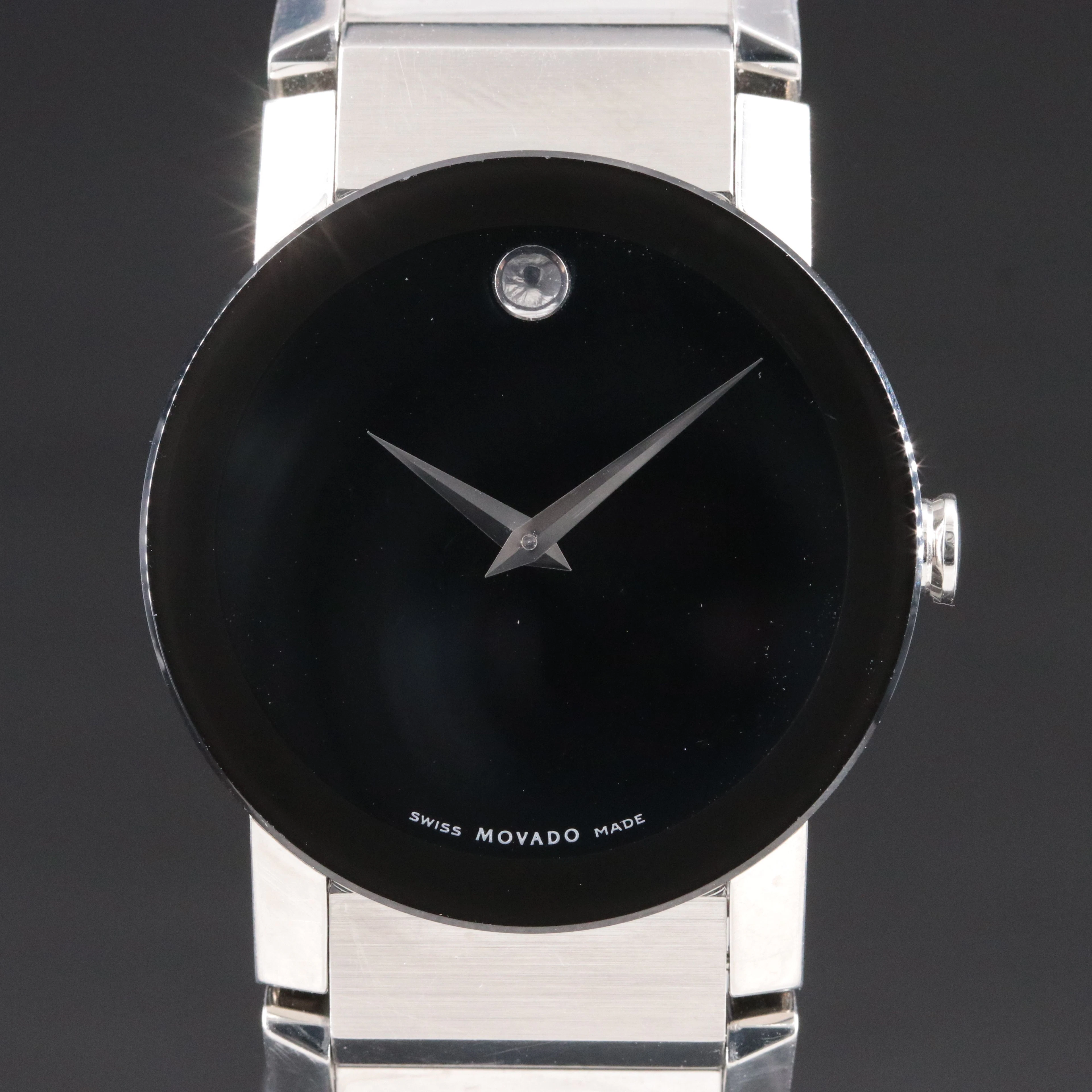 Movado Classic Museum Corporate Exclusive Stainless Steel Swiss Quartz Watch