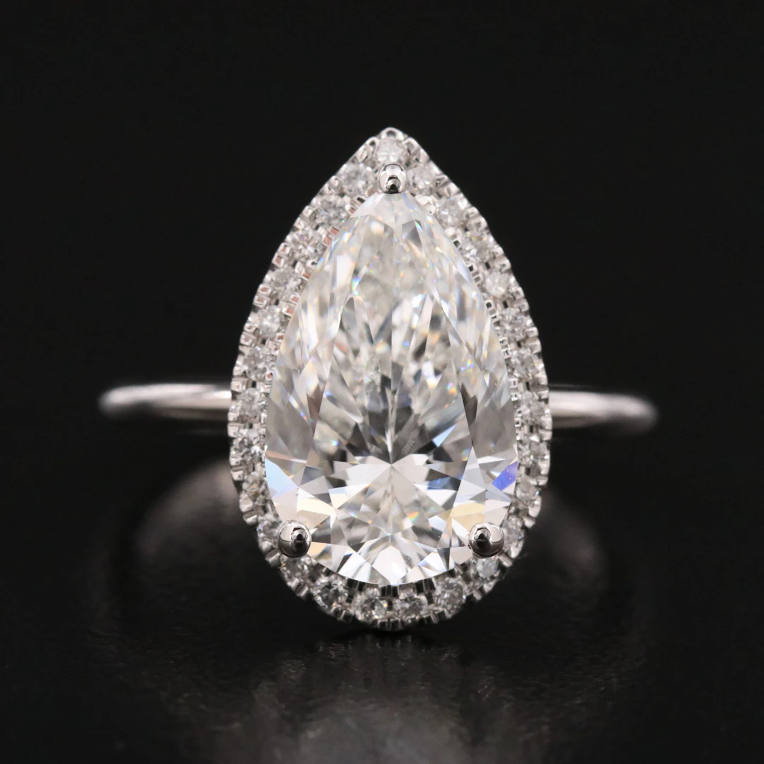 14K 4.20 CTW Lab Grown Diamond Ring with IGI Report