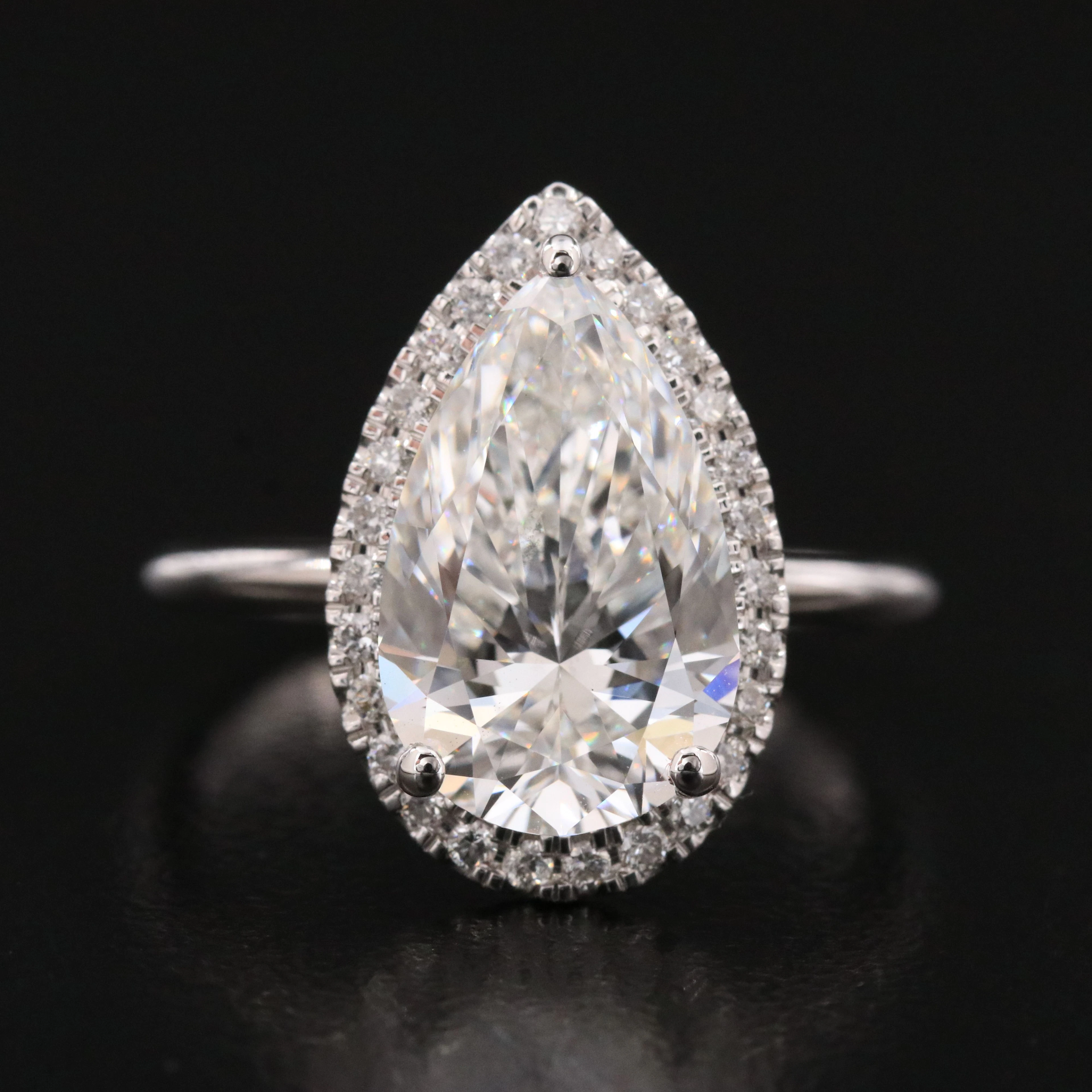 14K 4.20 CTW Lab Grown Diamond Ring with IGI Report
