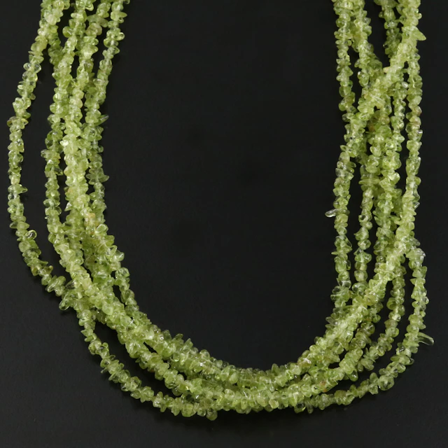 Silpada Peridot Torsade Necklace with Sterling Clasp