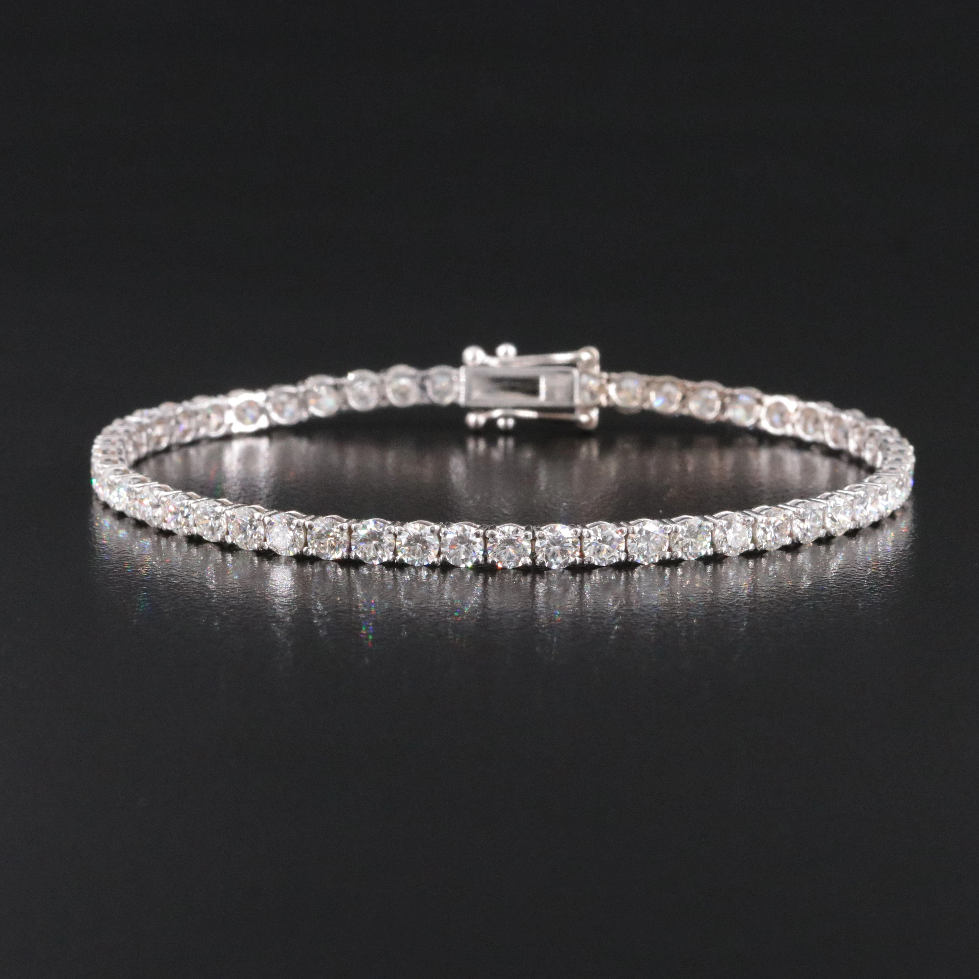14K 6.00 CTW Diamond Line Bracelet