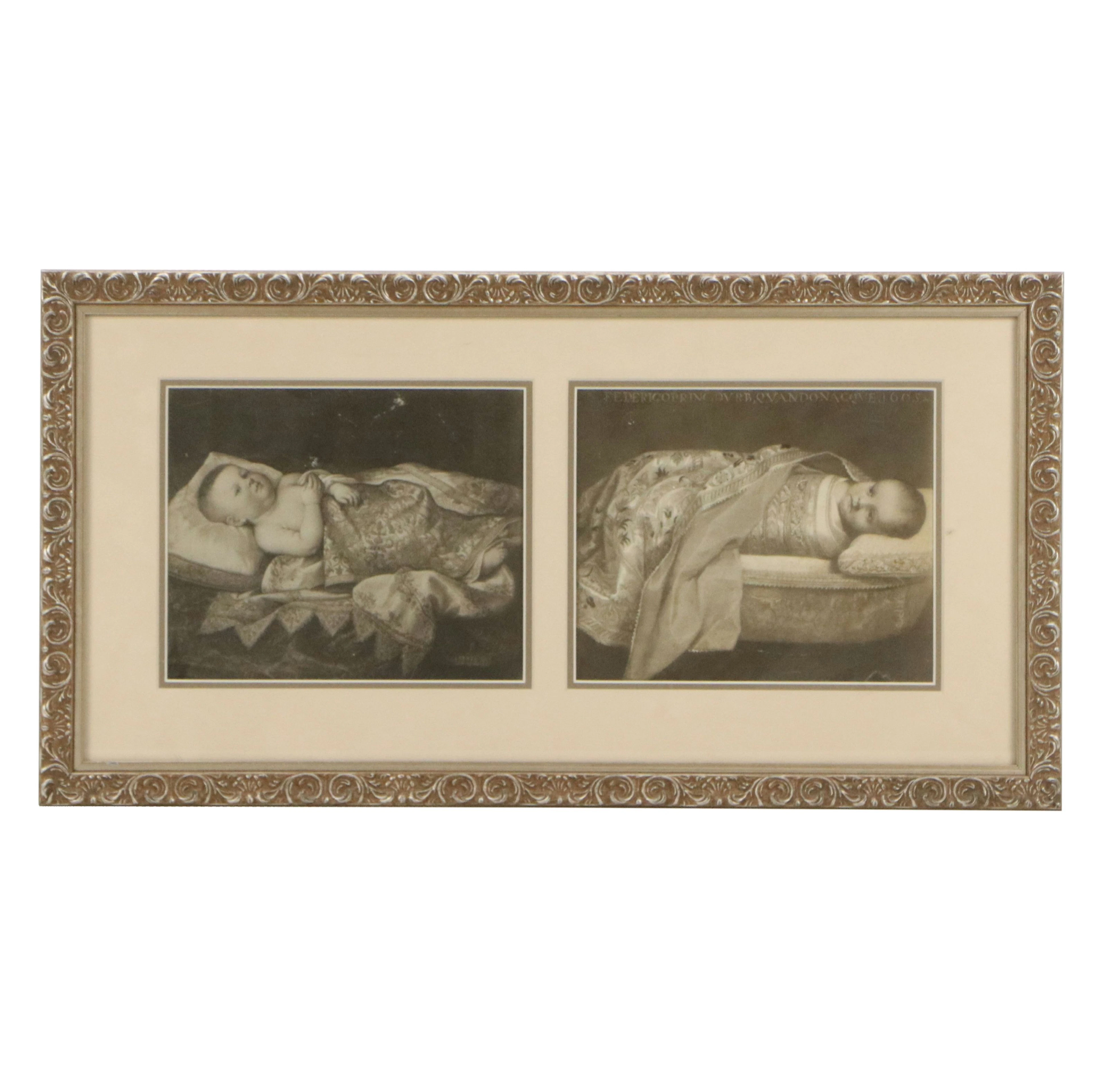Silver Prints of Portraits of Aristocratic Babies, 20th Century