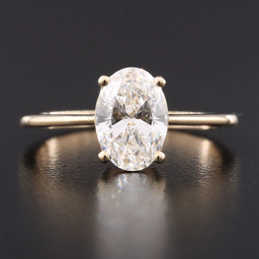 14K 1.33 CT Lab Grown Diamond Ring with IGI Report