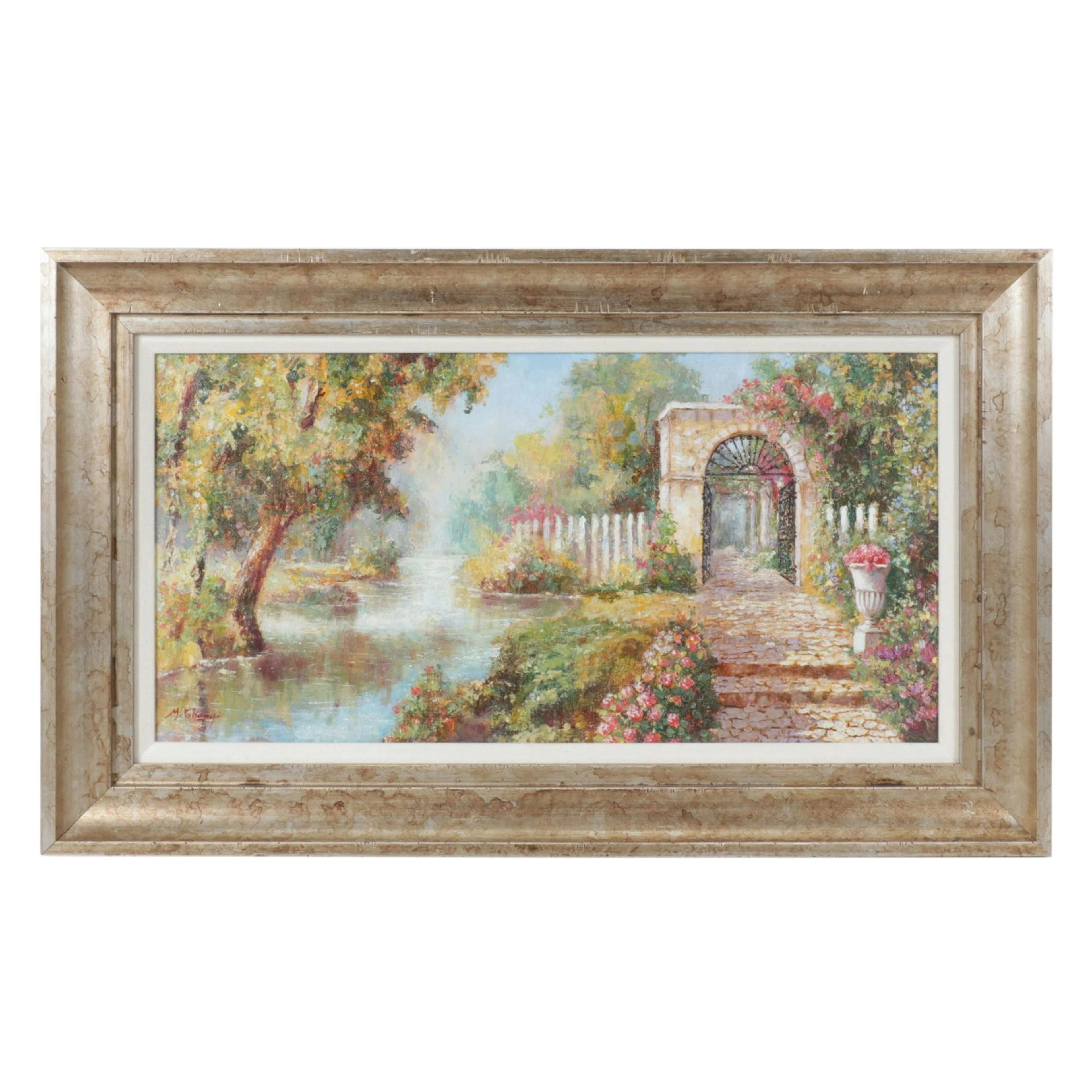 Mario Champi Landscape Oil Painting on Canvas
