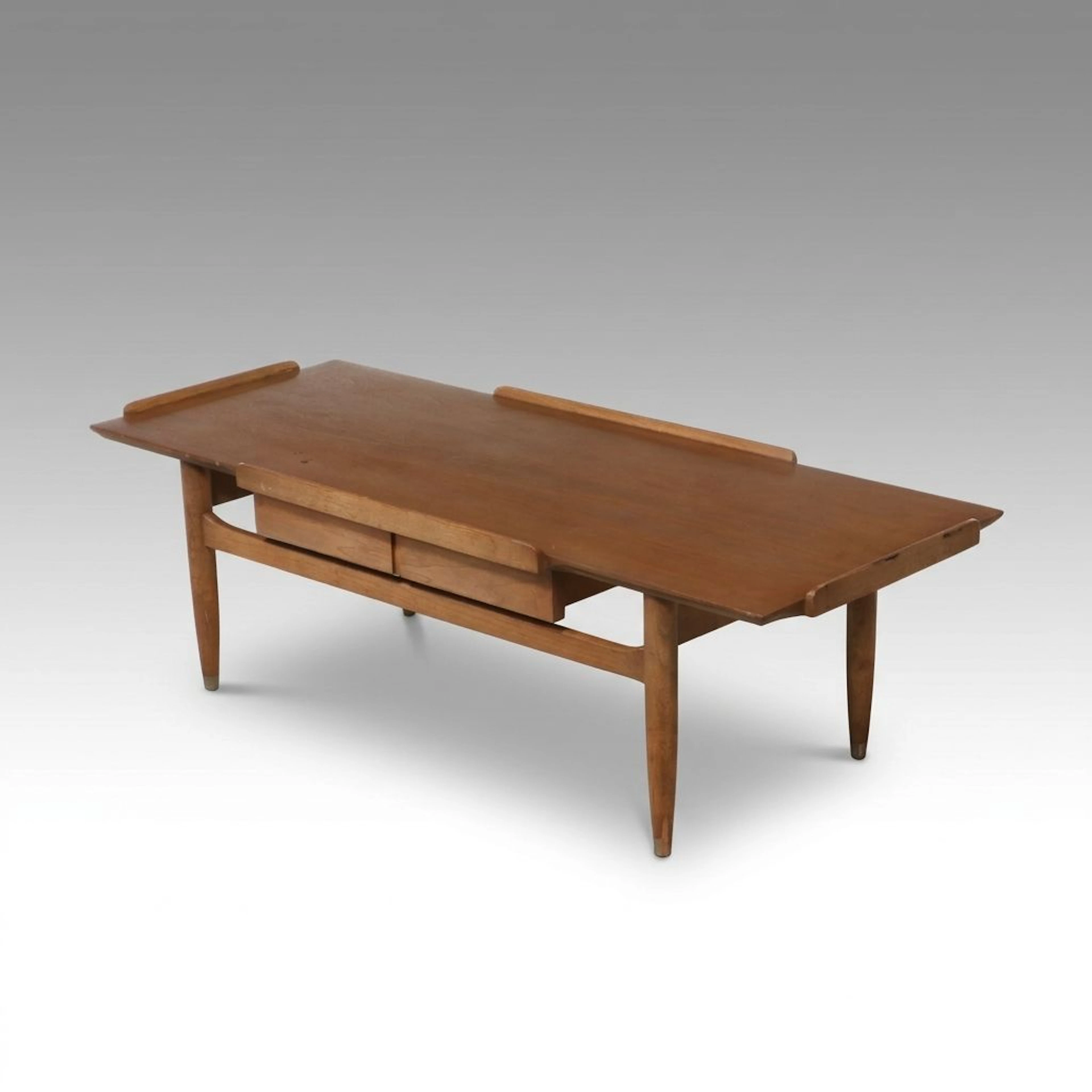 Vintage Mid Century Modern Walnut Coffee Table
