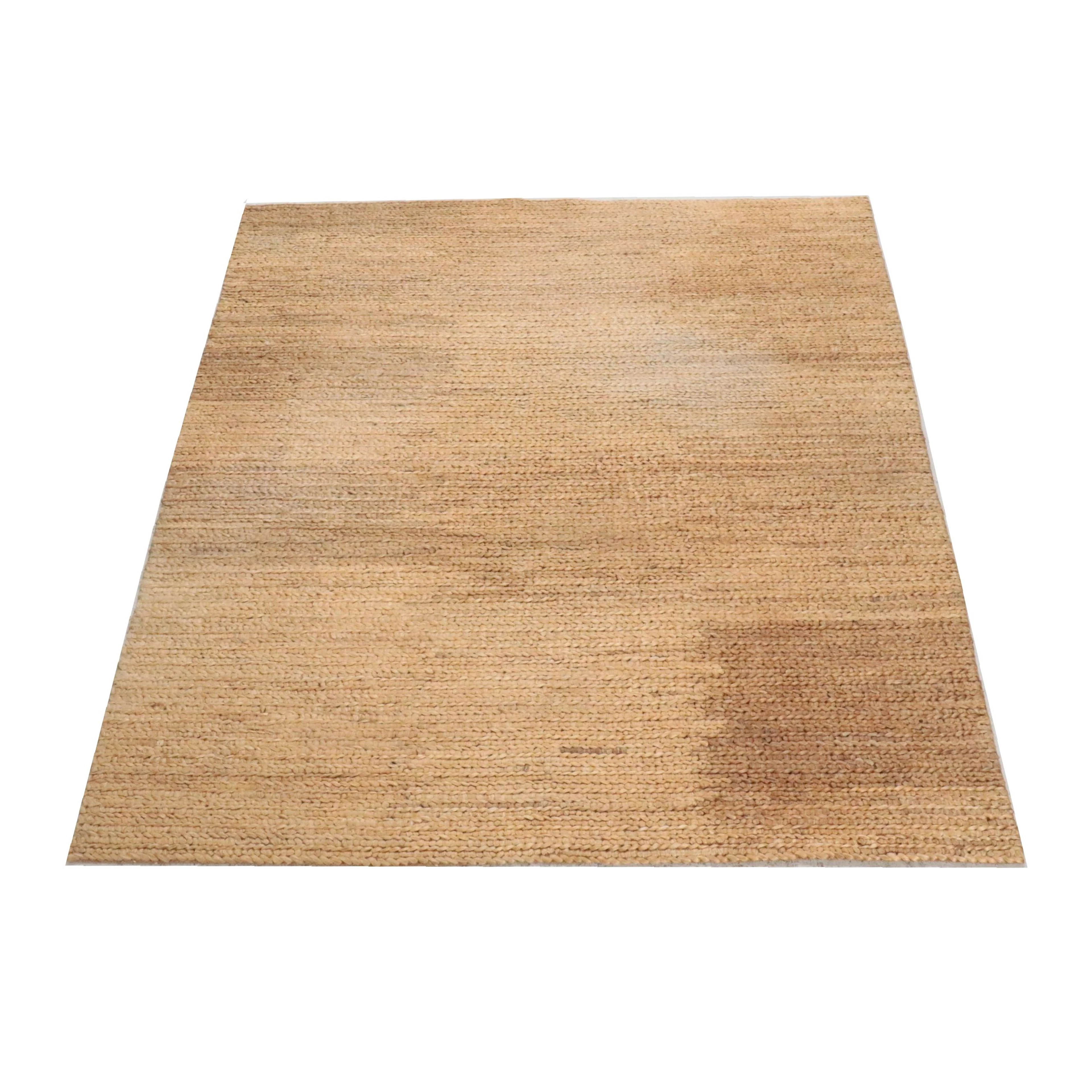 8' x 9'7 Hand-Braided Ben Soleimani for Restoration Hardware Jute Area Rug