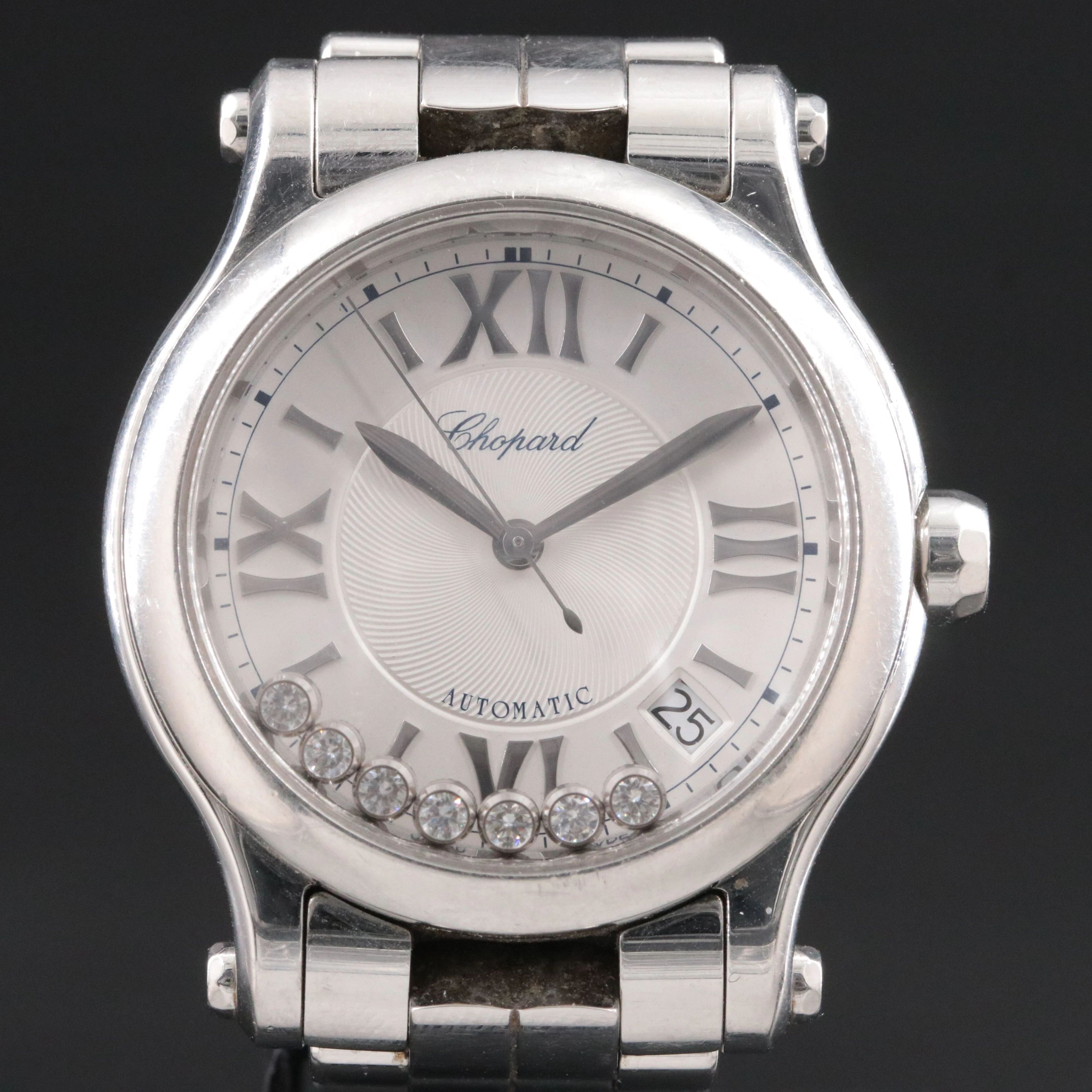 Chopard Happy Sport Diamond Automatic Watch and Wolf Watch Winder