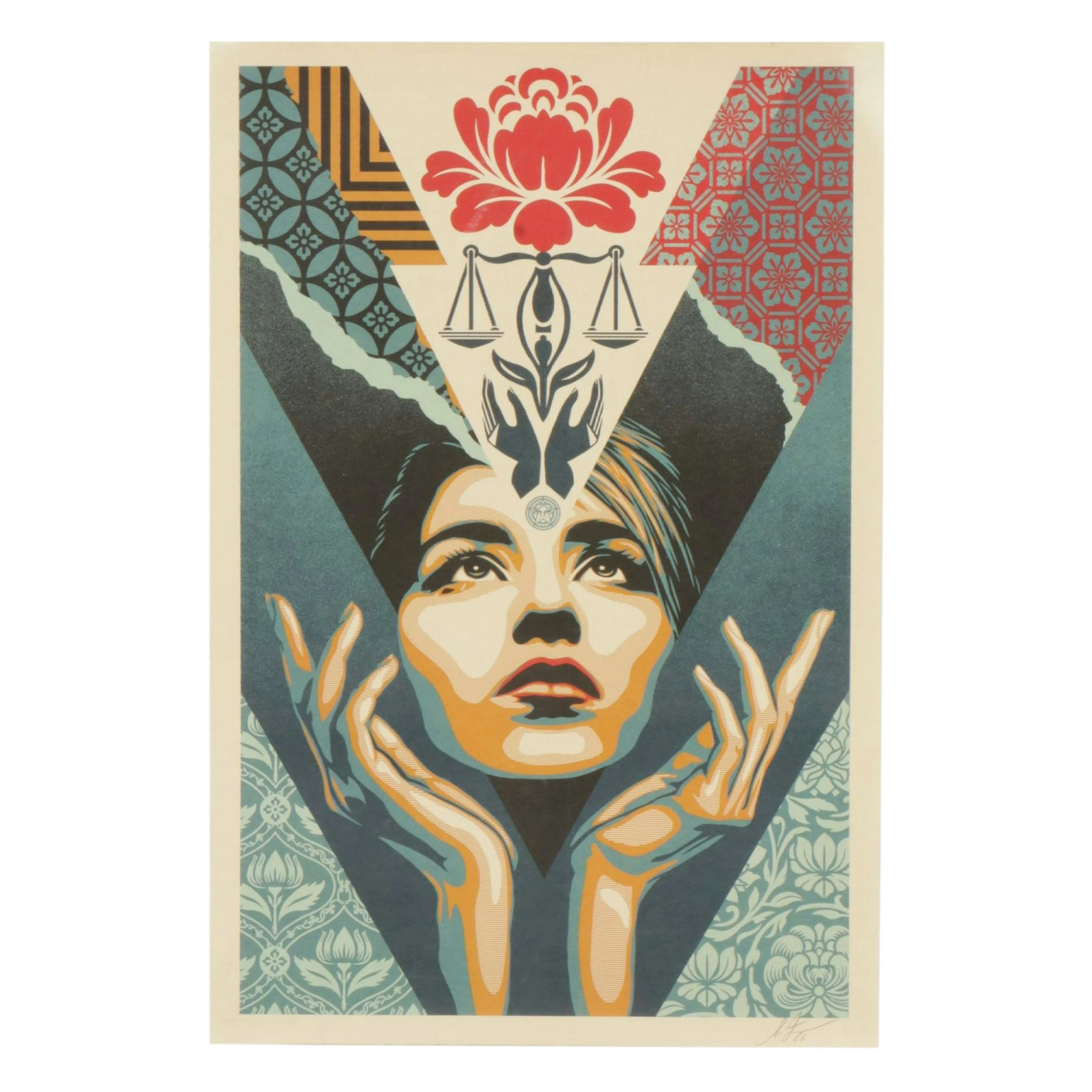 Shepard Fairey Offset Print "Uplift Justice," 2026