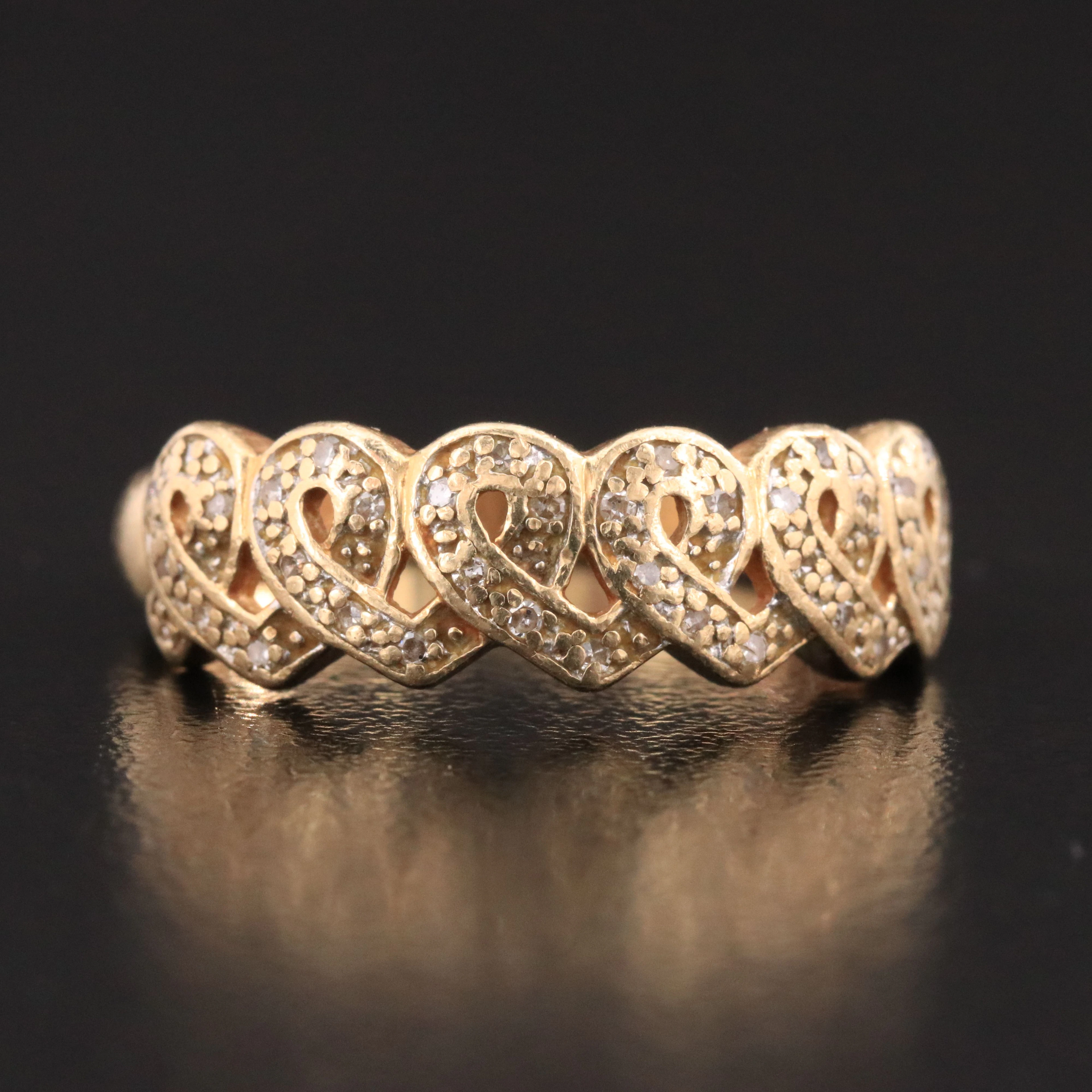 14K 0.15 CTW Diamond Ring