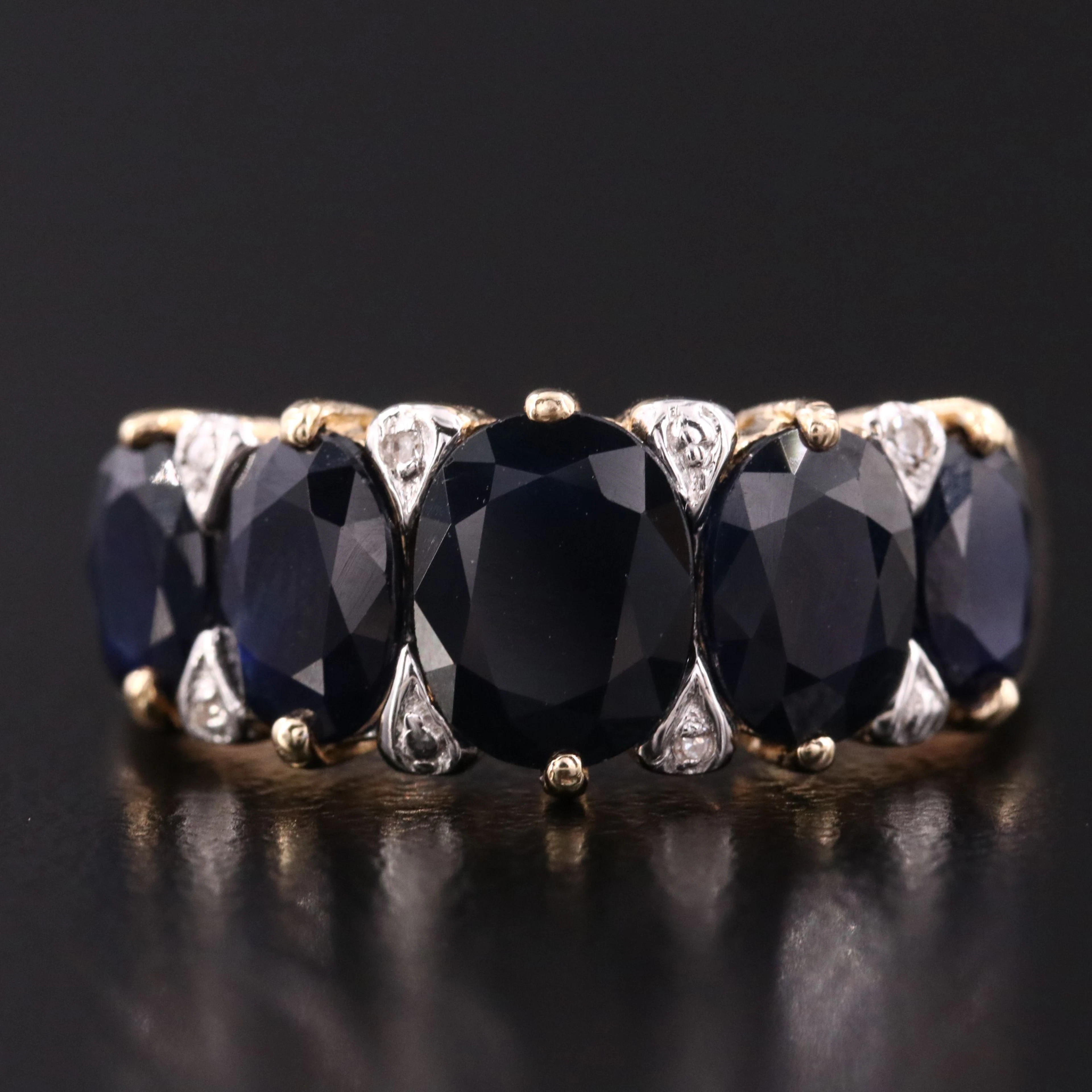 14K Sapphire and Diamond Rings