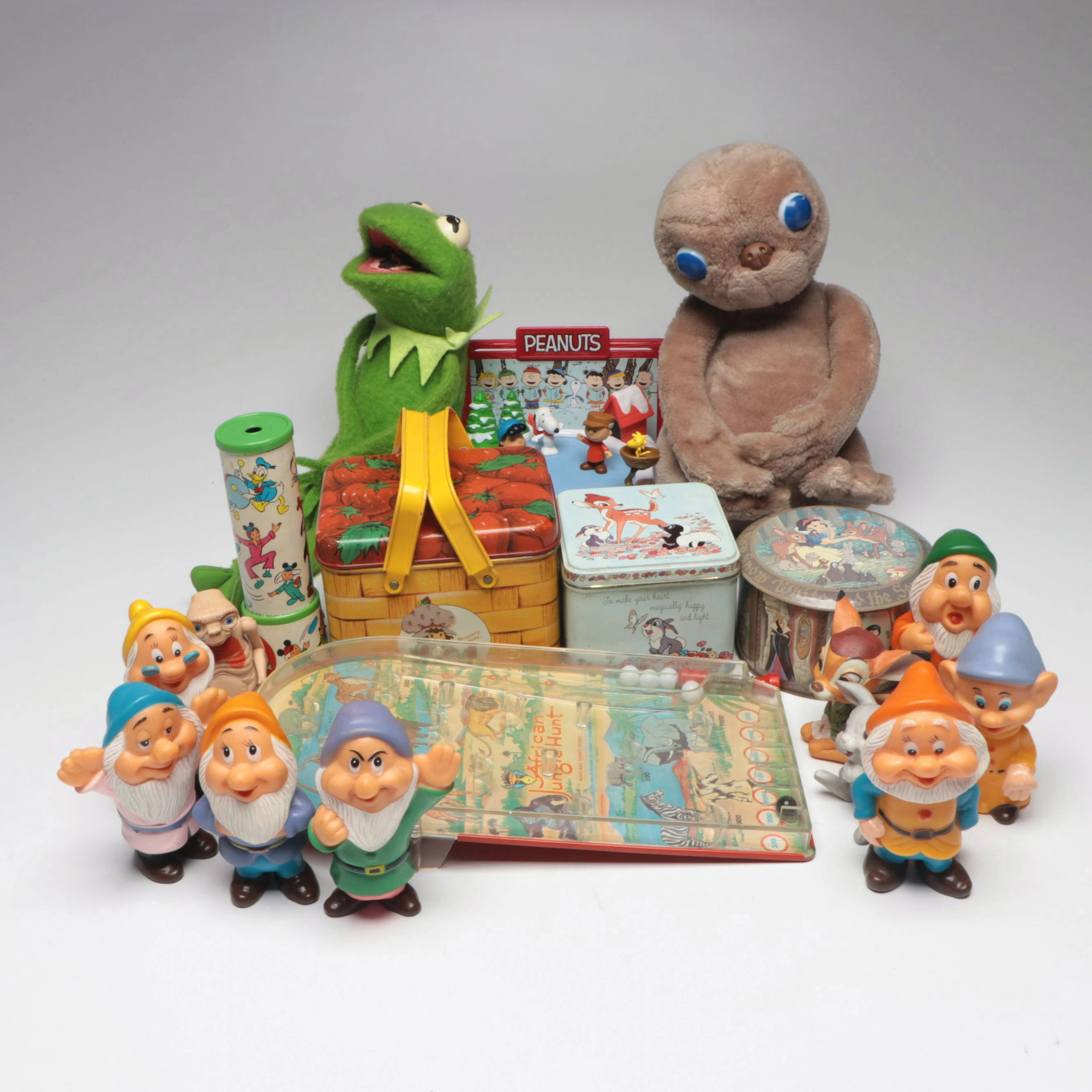 Walt Disney Bambi, E.T. and More Memorabilia and Toys, Mid to Late 20th C.