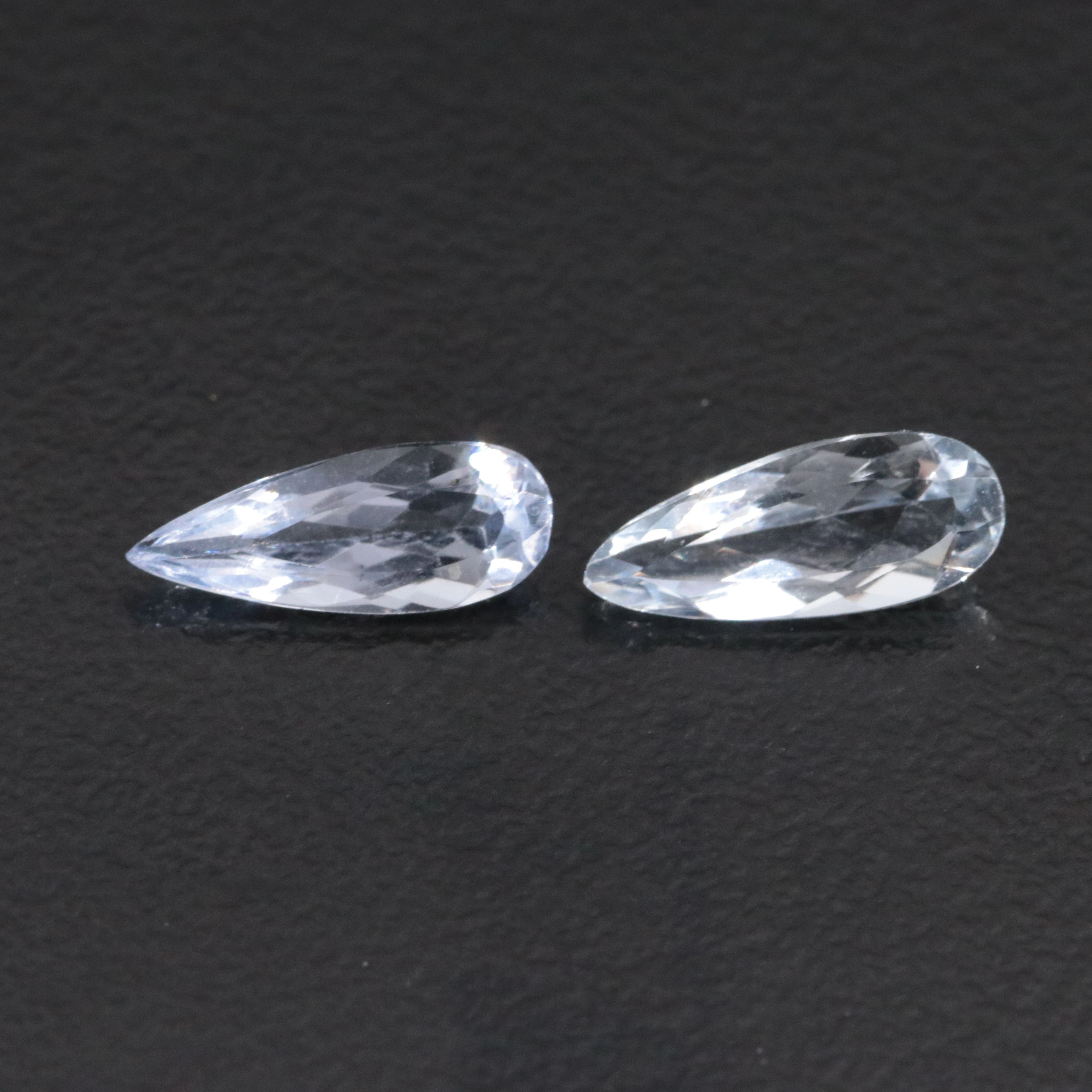 Loose 1.28 CTW Aquamarine Pair