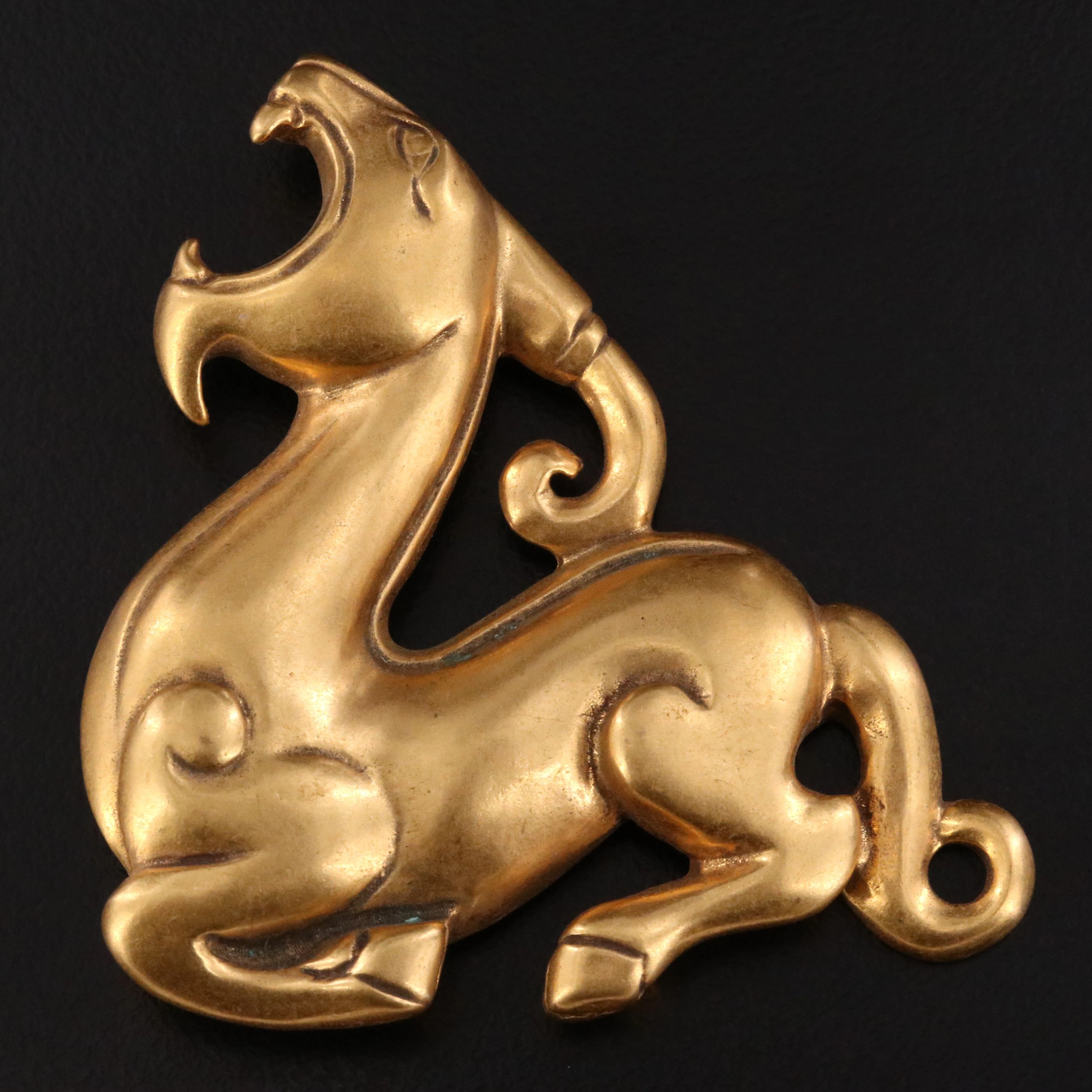 Metropolitan Museum of Art Mythological Tomb Guardian Beast Replica Brooch