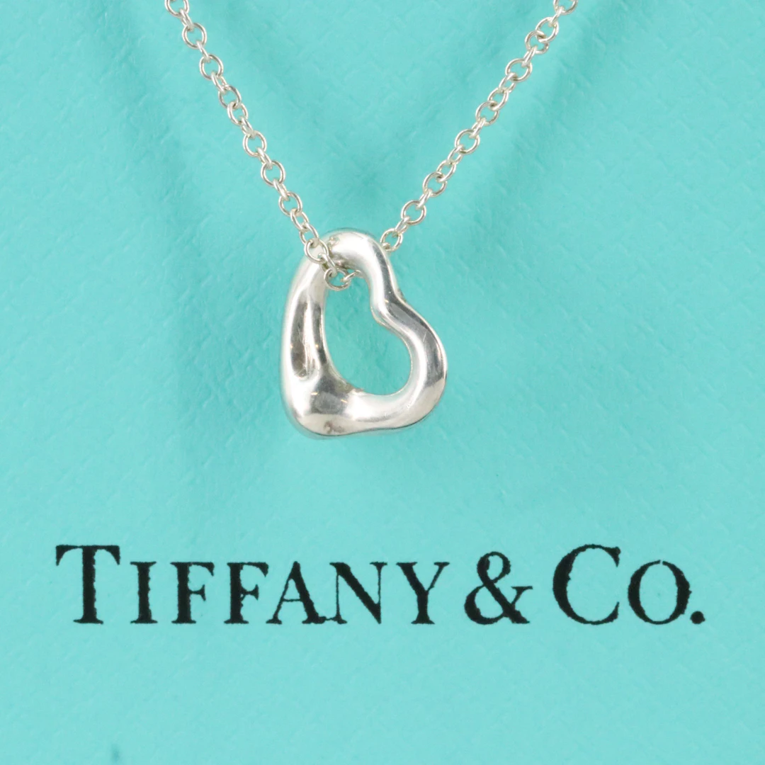 Elsa Peretti for Tiffany & Co. Sterling Open Heart Pendant Necklace