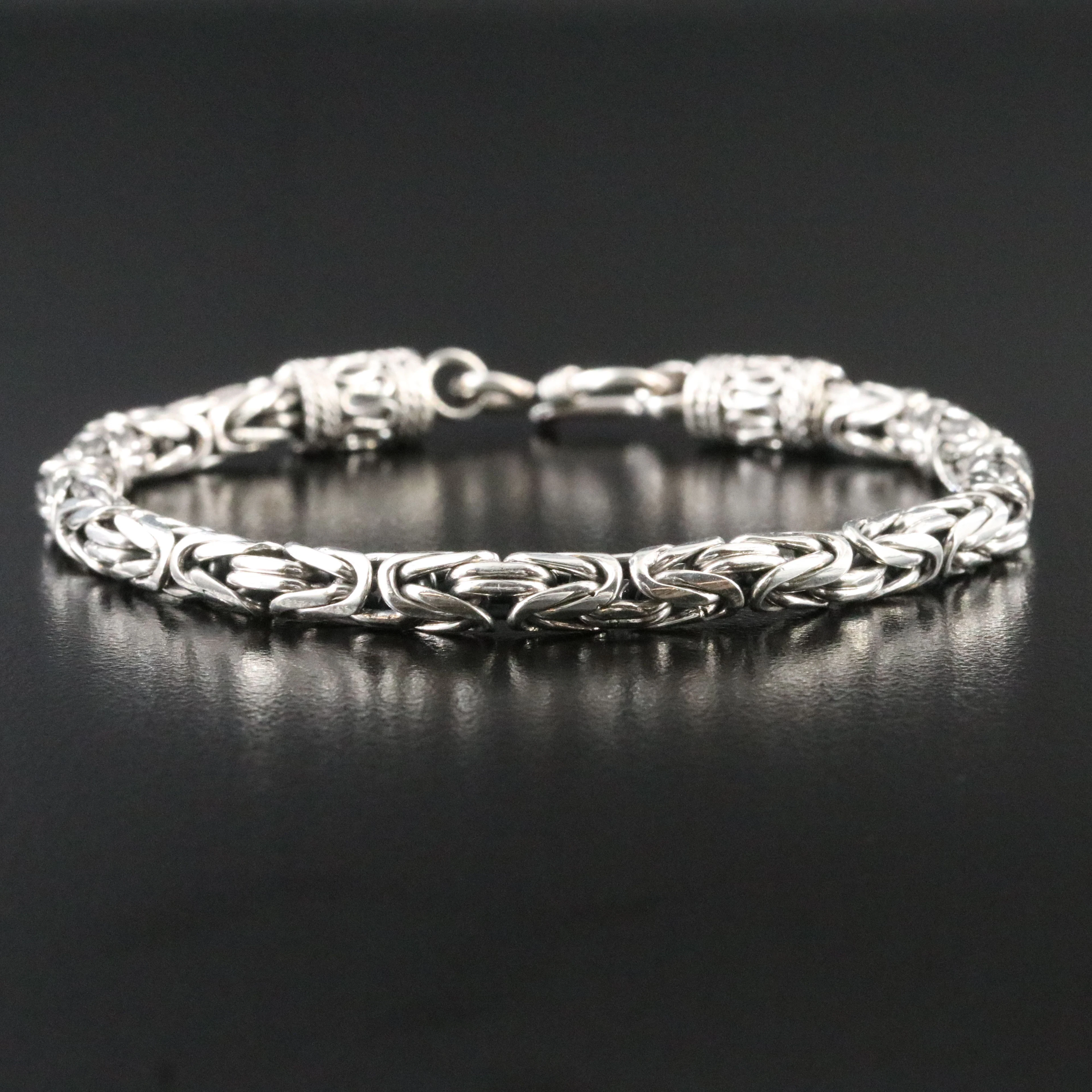 Sterling Byzantine Chain Bracelet